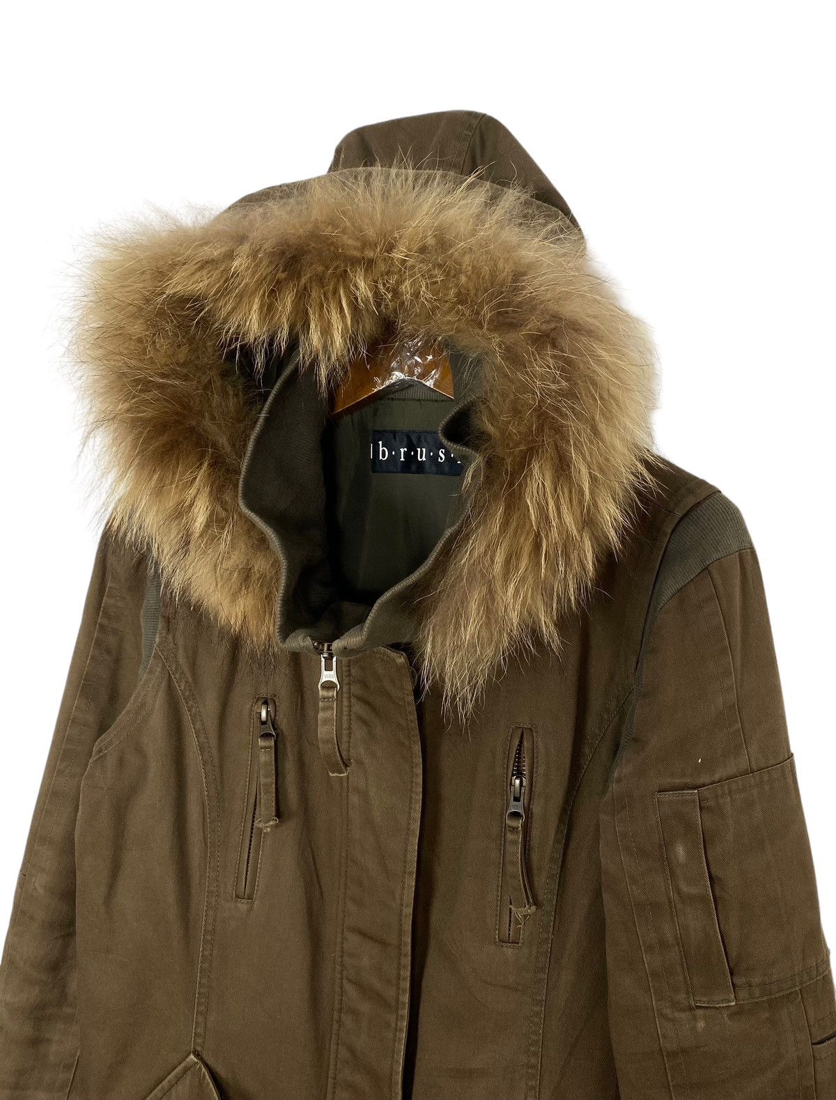 Japanese Brand Rare‼️ Brush Faux Fur Parka Size S / US 4 / IT 40 - 4 Thumbnail