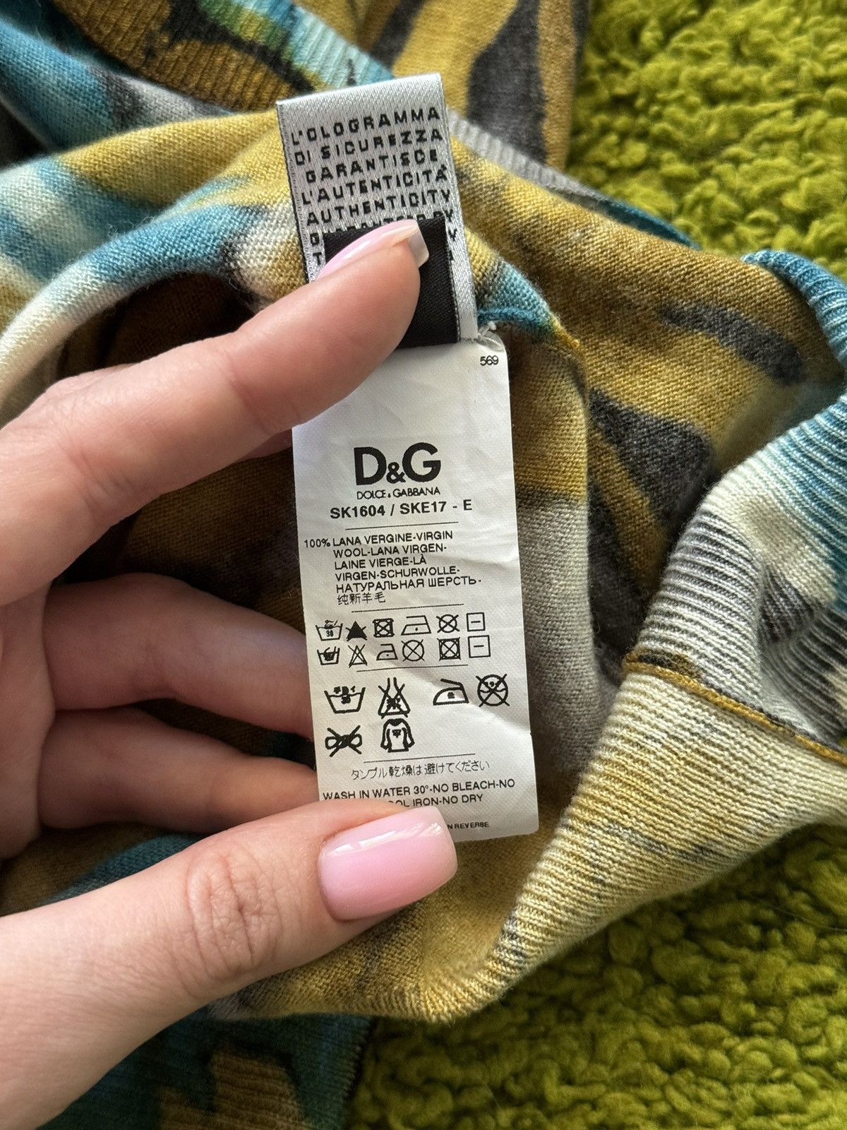 Designer × Dolce & Gabbana Dolce & Gabbana D&G coloured floral pattern wool dress Size M / US 6-8 / IT 42-44 - 7 Thumbnail