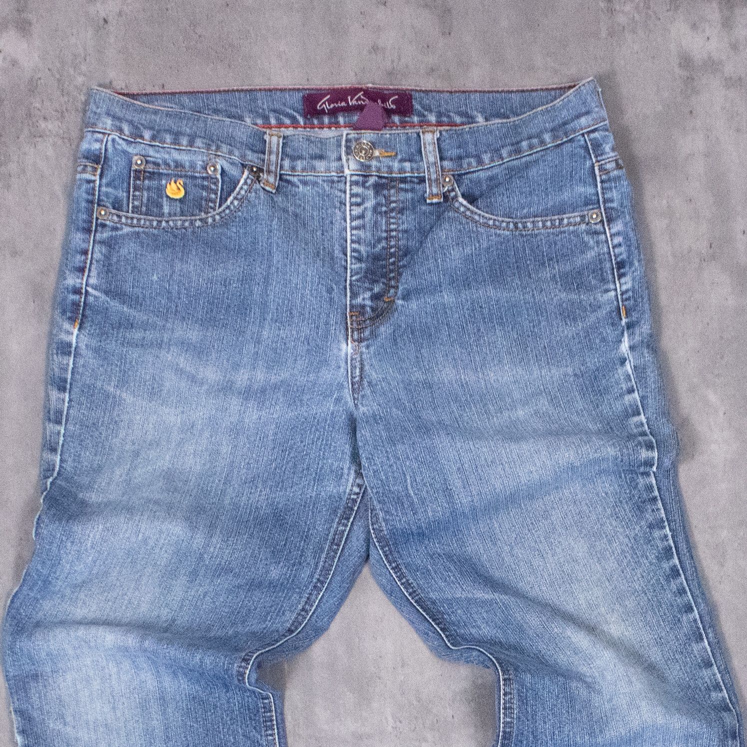 Japanese Brand VTG Y2K 2000's MIdwash Denim Jean's Flair Bootcut Pant's Size US 32 / EU 48 - 4 Thumbnail
