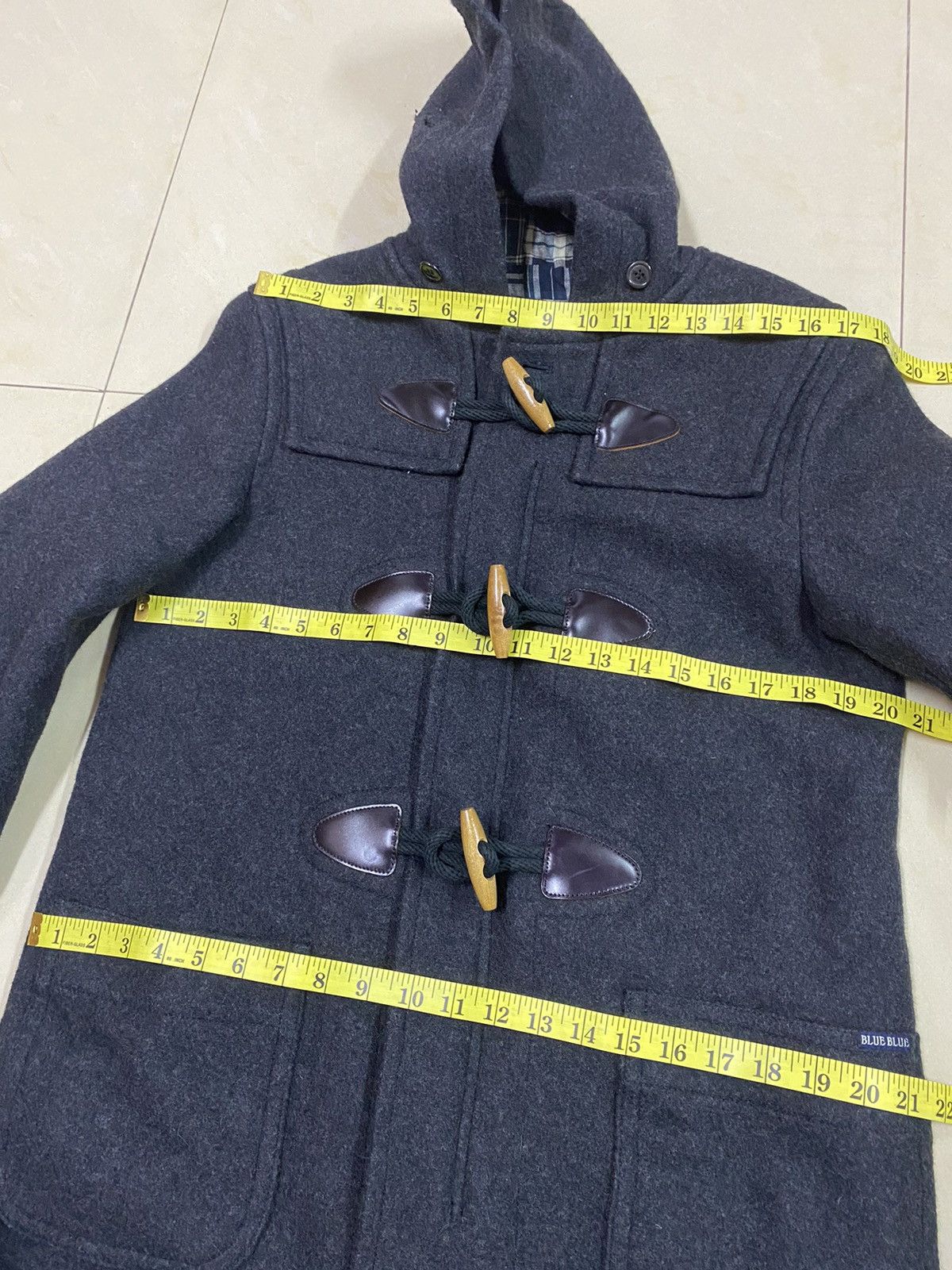 Blue Blue Japan Blue Blue Wool Jacket Distressed Size US L / EU 52-54 / 3 - 16 Thumbnail