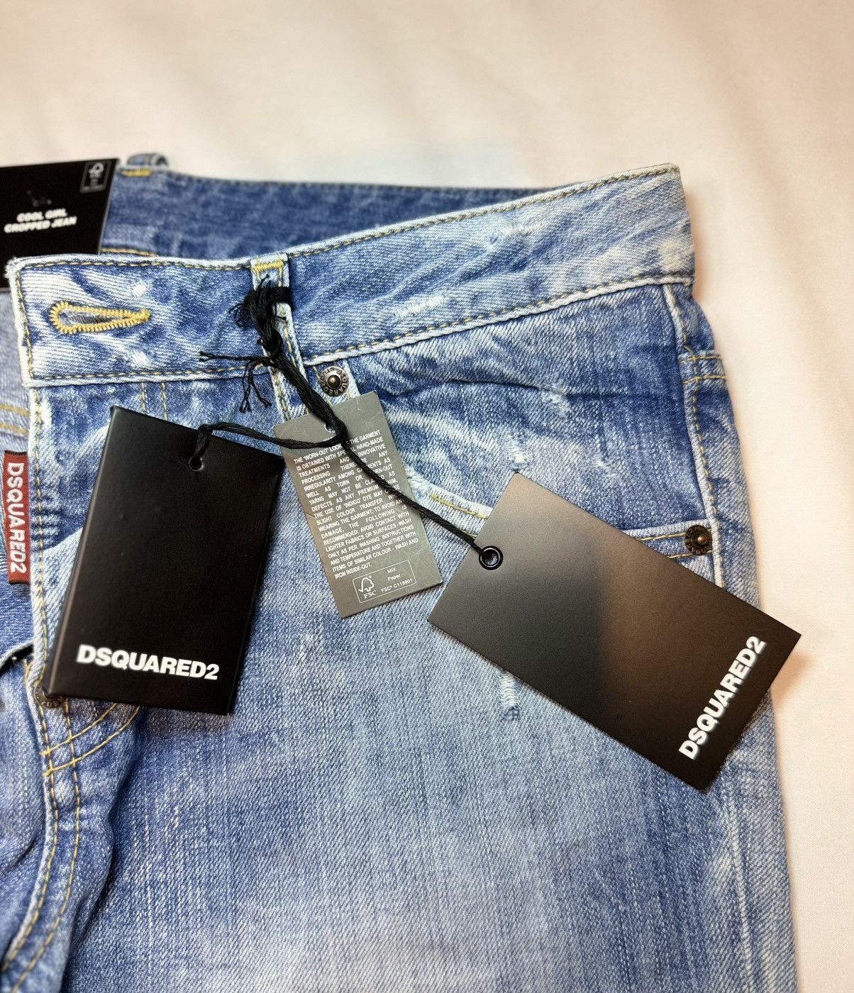 Dsquared2 *$995* 5 Pocket Navy Cool Girl Cropped Jean Size 2 24/25 NWT Size 26" / US 2 / IT 38 - 8 Thumbnail