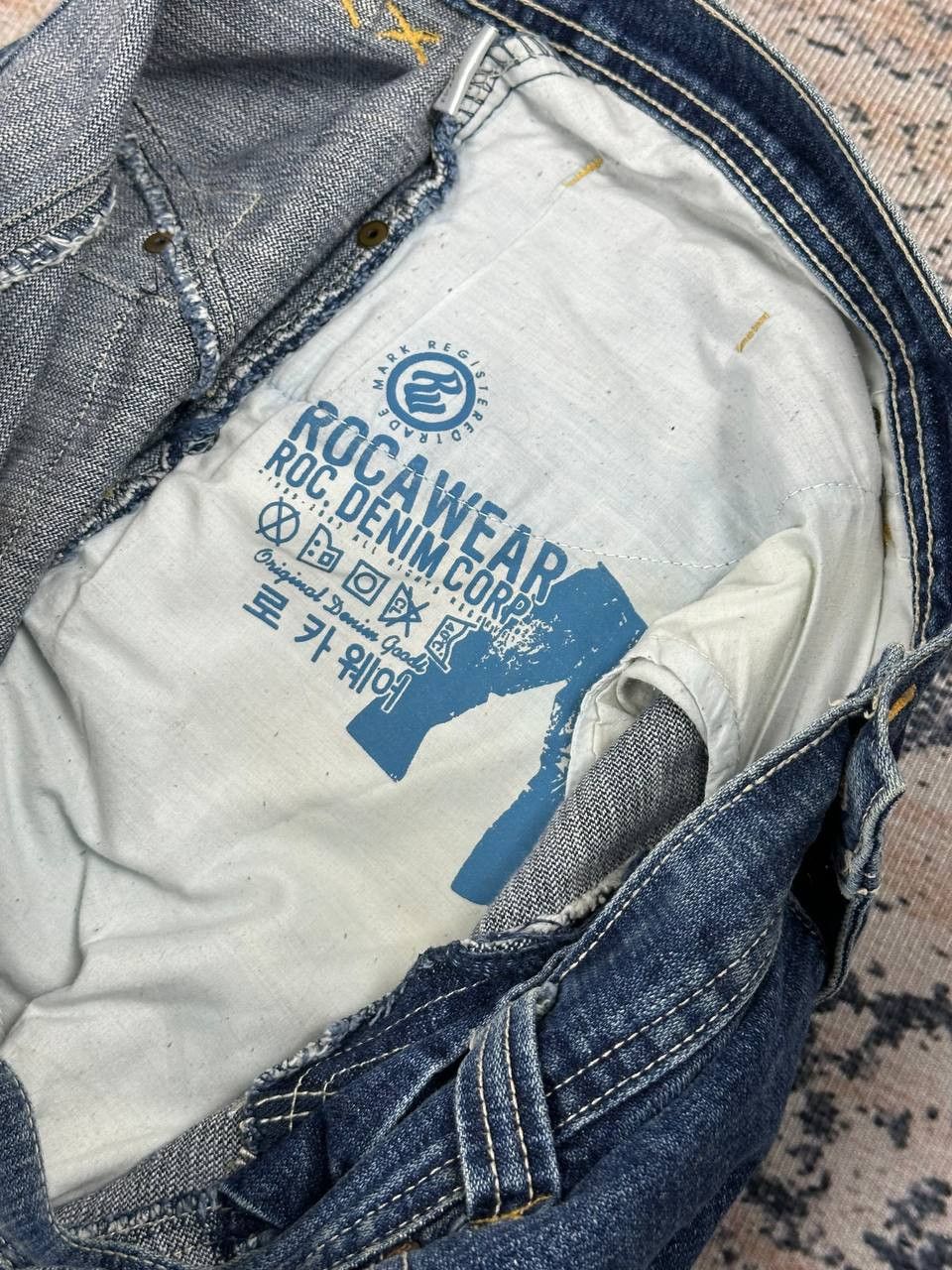 Rocawear × Vintage Vintage Y2K Rocawear Double Knee Rap Jeans Baggy Size US 40 / EU 56 - 12 Thumbnail