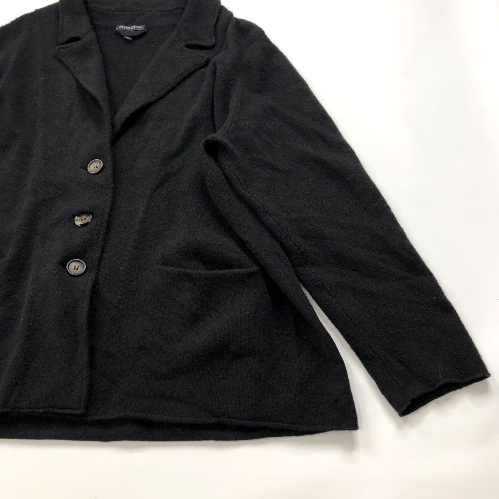 Eileen Fisher Eileen Fisher Plus 2X 100% Wool Button V-Neck Cardigan Sweater Dark Brown MINT Size XXL / US 16-18 / IT 52-54 - 7 Thumbnail