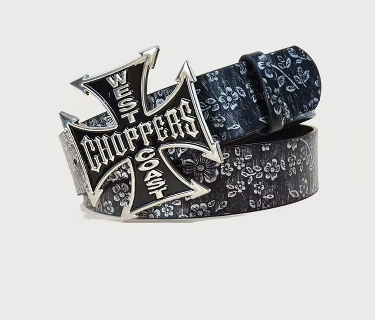 Japanese Brand Cros Buckle PU Leather Belt 110 cm Size 32 - 1 Thumbnail
