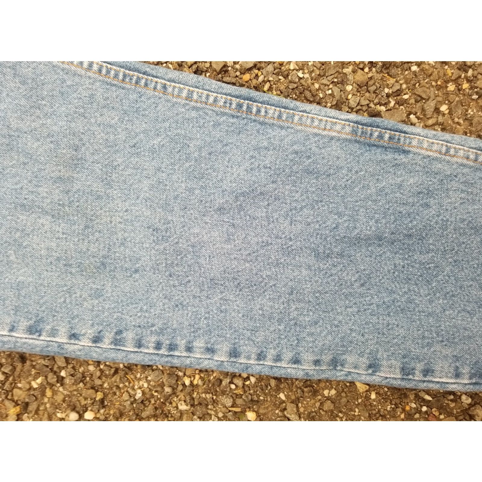 Vintage VINTAGE Levi’s 505 Jeans 36x32 Men Denim Blue Regular Straight 90s Grunge Logo Pocket Leather Patch Inseam 32 Size US 36 / EU 52 - 4 Thumbnail