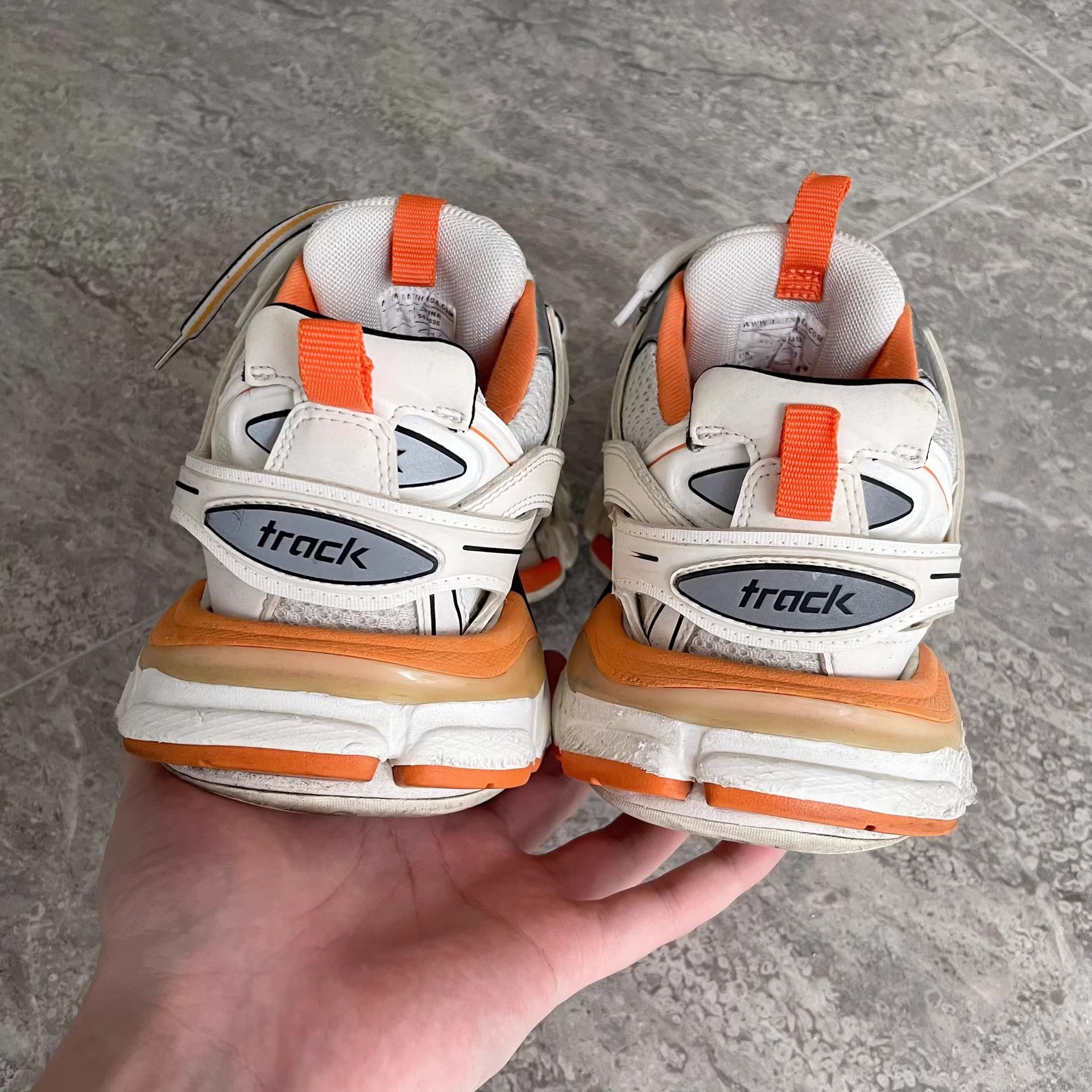 Balenciaga Balenciaga Track White Orange Sneakers Size US 7 / IT 37 - 3 Thumbnail