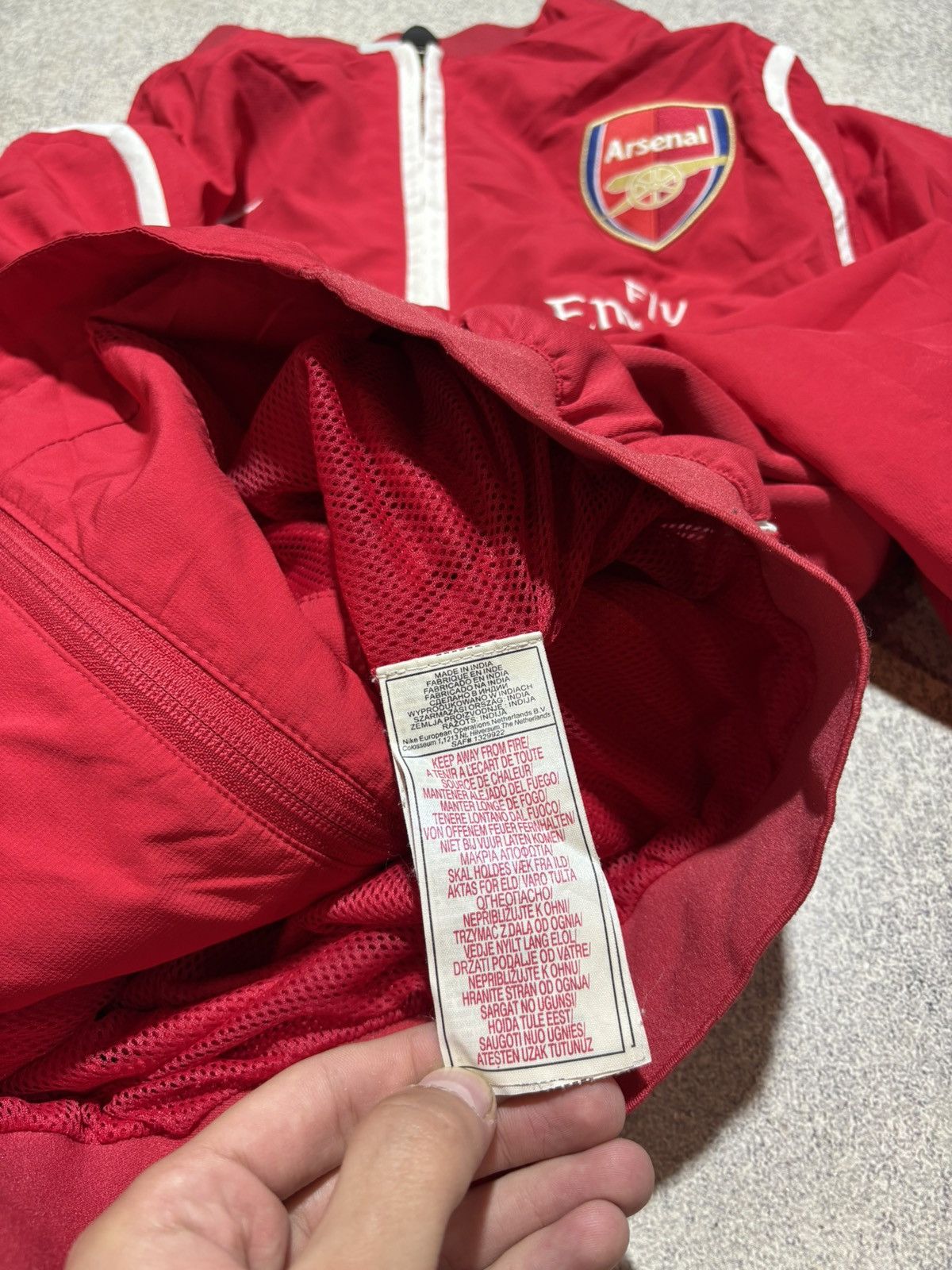 Nike × Vintage Arsenal London Football Soccer Jacket Top Nike Size S Size US S / EU 44-46 / 1 - 8 Thumbnail