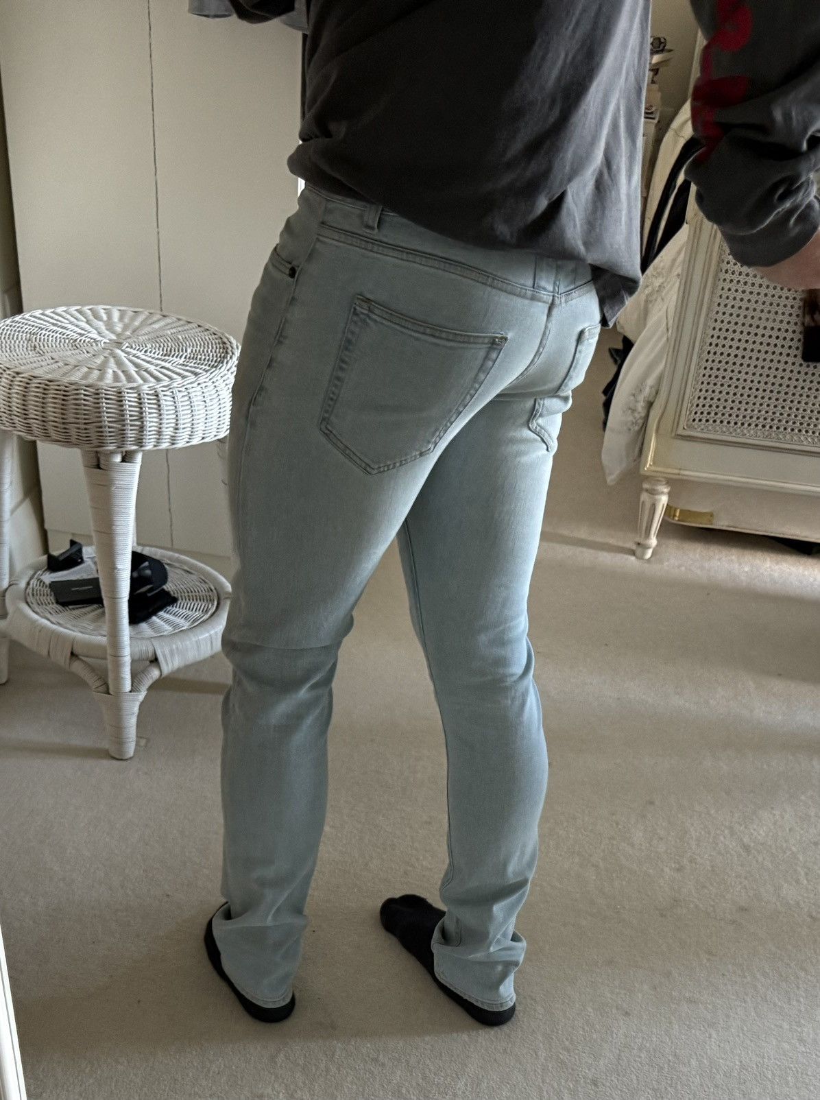 Saint Laurent Paris SS14 Saint Laurent light wash denim jeans Hedi Slimane 31 Size US 31 - 4 Thumbnail