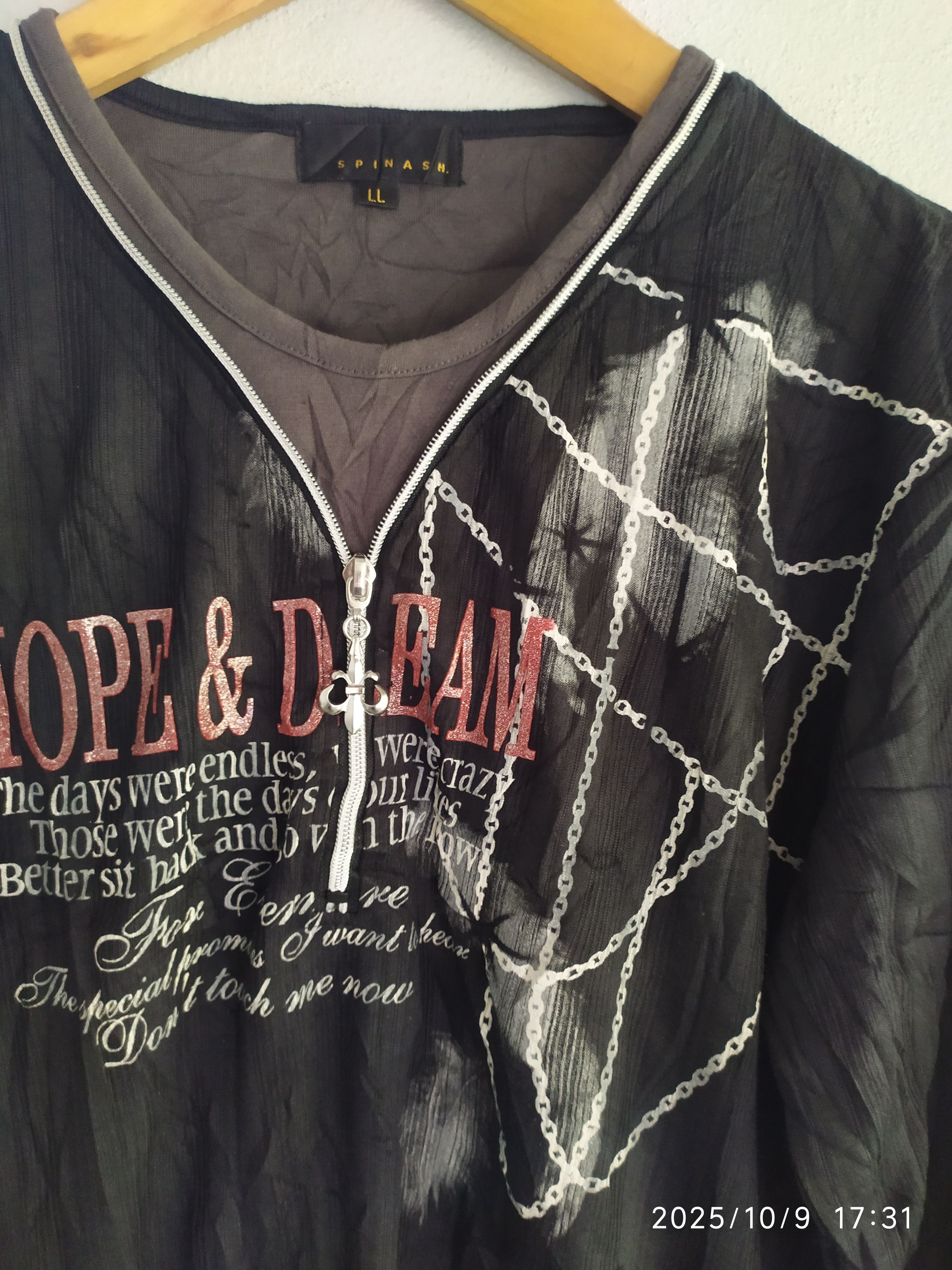 If Six Was Nine Spinash Double Layer Poem Long Sleeve Shirt Size US L / EU 52-54 / 3 - 4 Thumbnail