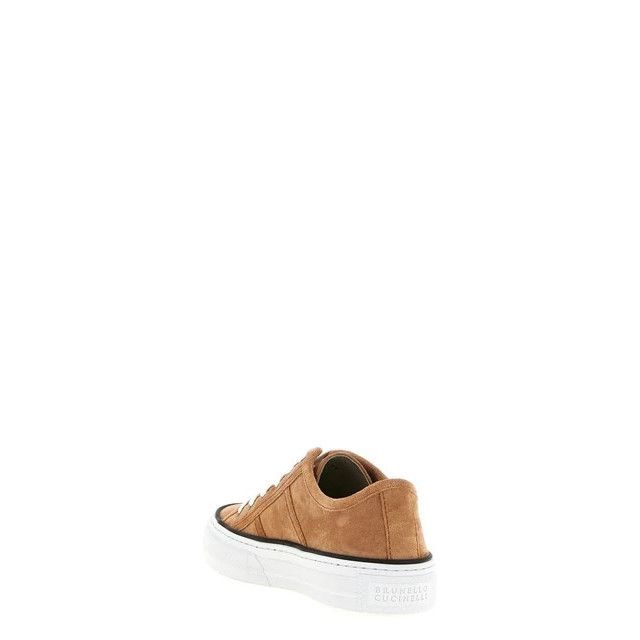 Brunello Cucinelli BRUNELLO CUCINELLI Brown Shiny Tab Sneakers New & Authentic Size US 9 / IT 39 - 3 Thumbnail