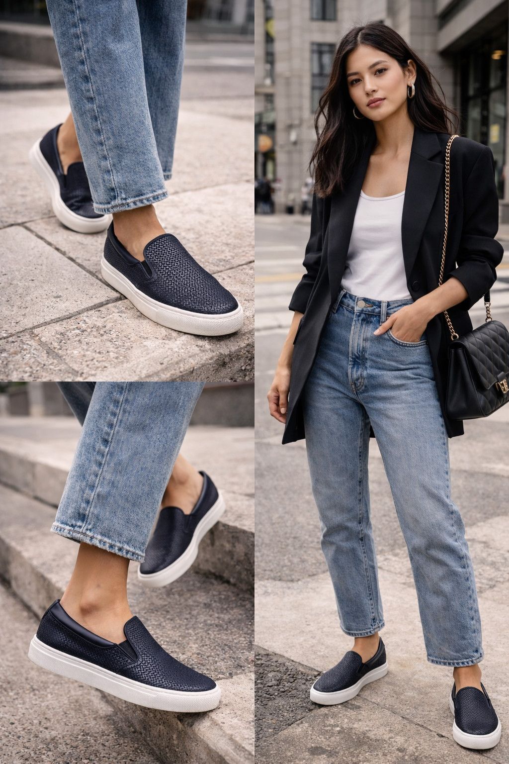 Aquatalia Aquatalia woven leather slip-on sneakers-FASHIONELLA Size US 9 / IT 39 - 1 Thumbnail