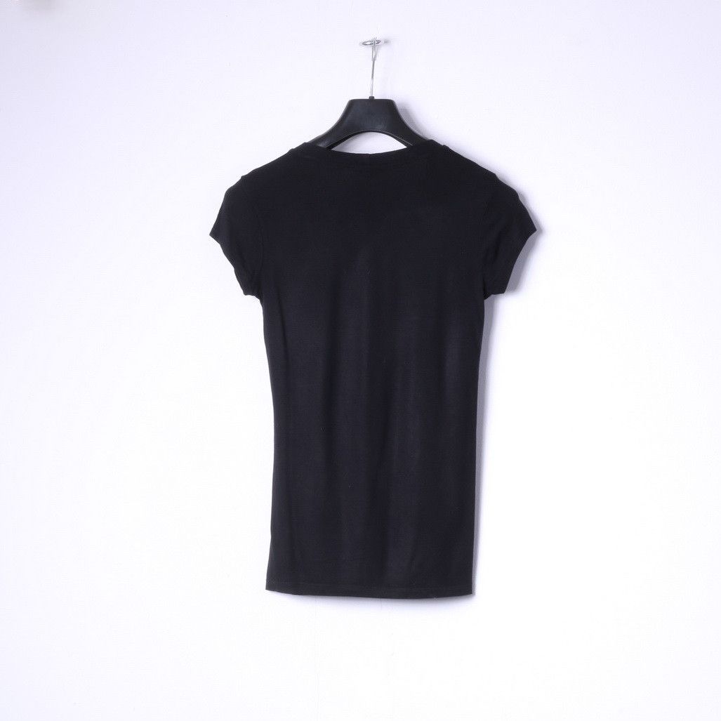 Vintage Denny Rose Womens S Shirt Black Graphic Italy 1447 Size S / US 4 / IT 40 - 7 Thumbnail