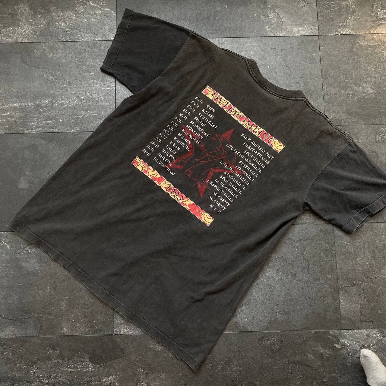 Vintage Vintage 1993 the sisters of mercy overbombing tour tee Size US XL / EU 56 / 4 - 10 Thumbnail
