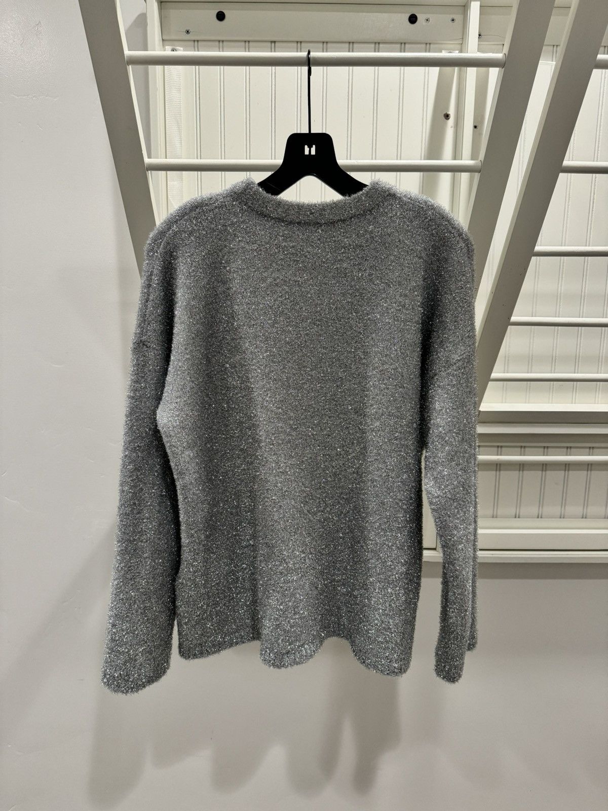 Off-White Off White Silver OFF Knit Sweater Size XS / US 0-2 / IT 36-38 - 2 Thumbnail