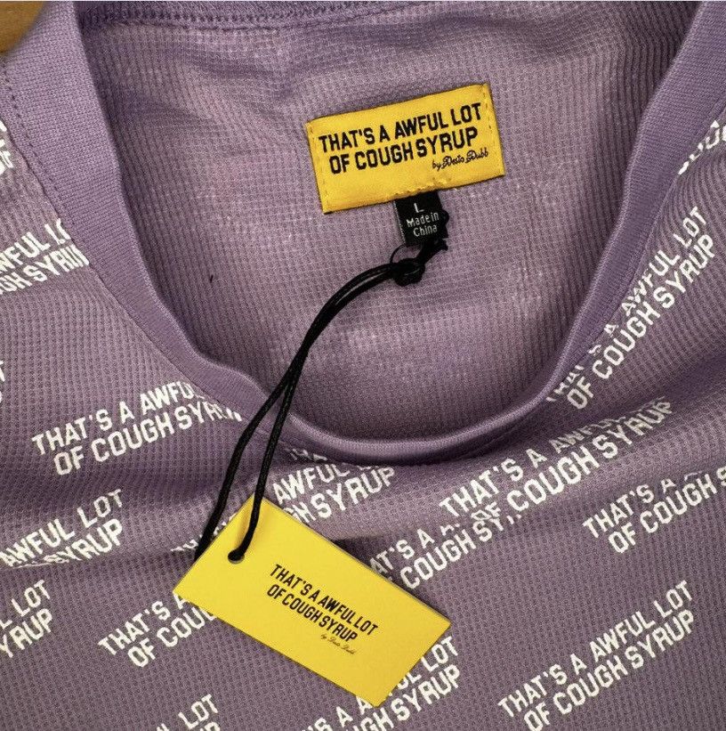 Awful Lot of Cough Syrup ALOCS Lavender-all-over thermal Size US L / EU 52-54 / 3 - 4 Thumbnail