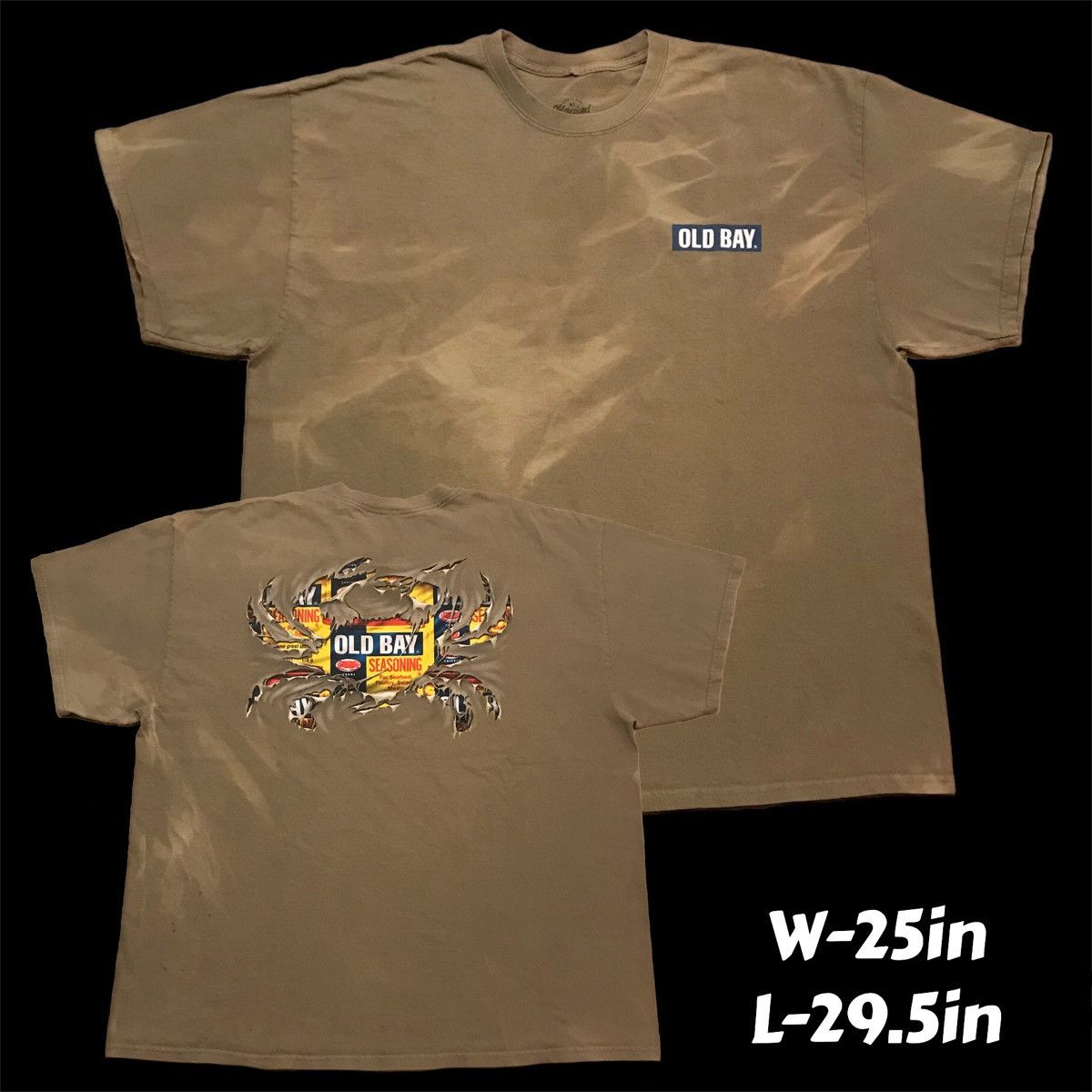 Other 2015 Maryland My Maryland Old Bay Crab Tee Faded Brown XXL Size US XXL / EU 58 / 5 - 1 Thumbnail