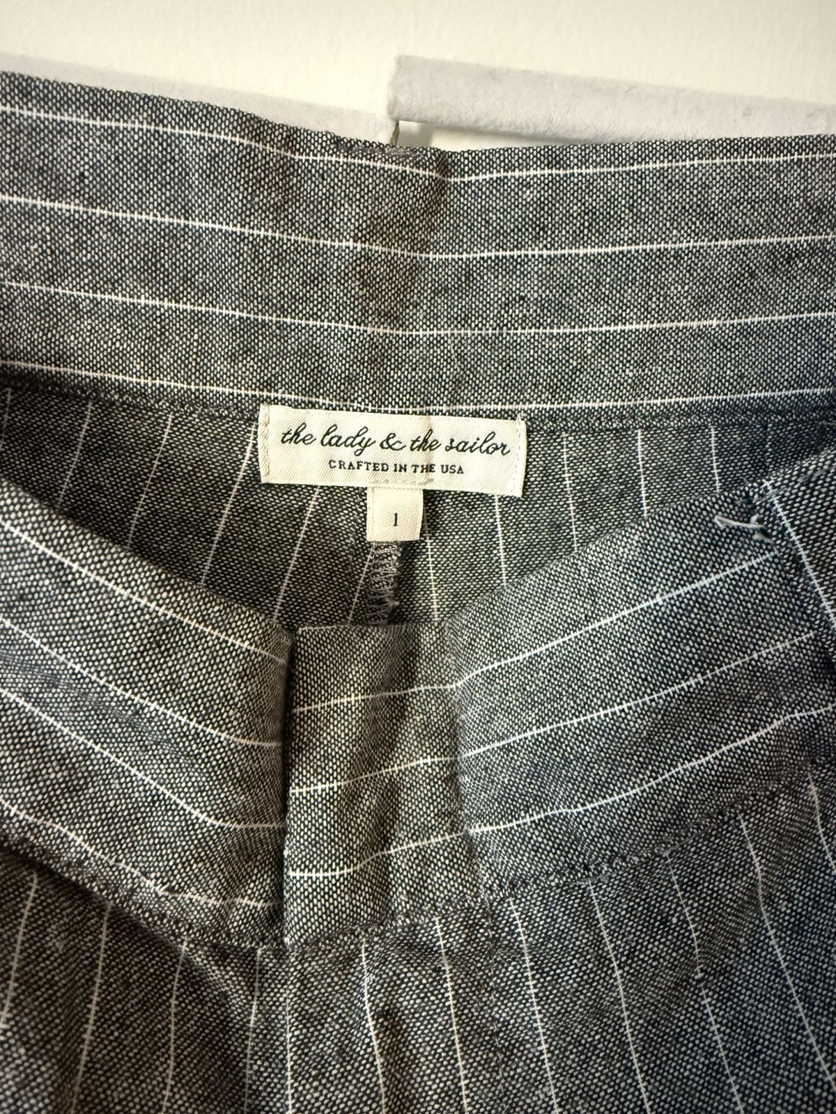 Vintage Striped Work Pants Size 25" / US 0 / IT 36 - 2 Thumbnail