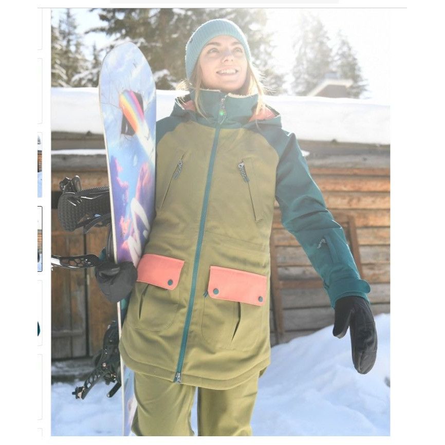Burton NWOT Burton Prowess Snowboard Jacket Women's S Shaded Spruce Size S / US 4 / IT 40 - 12 Thumbnail