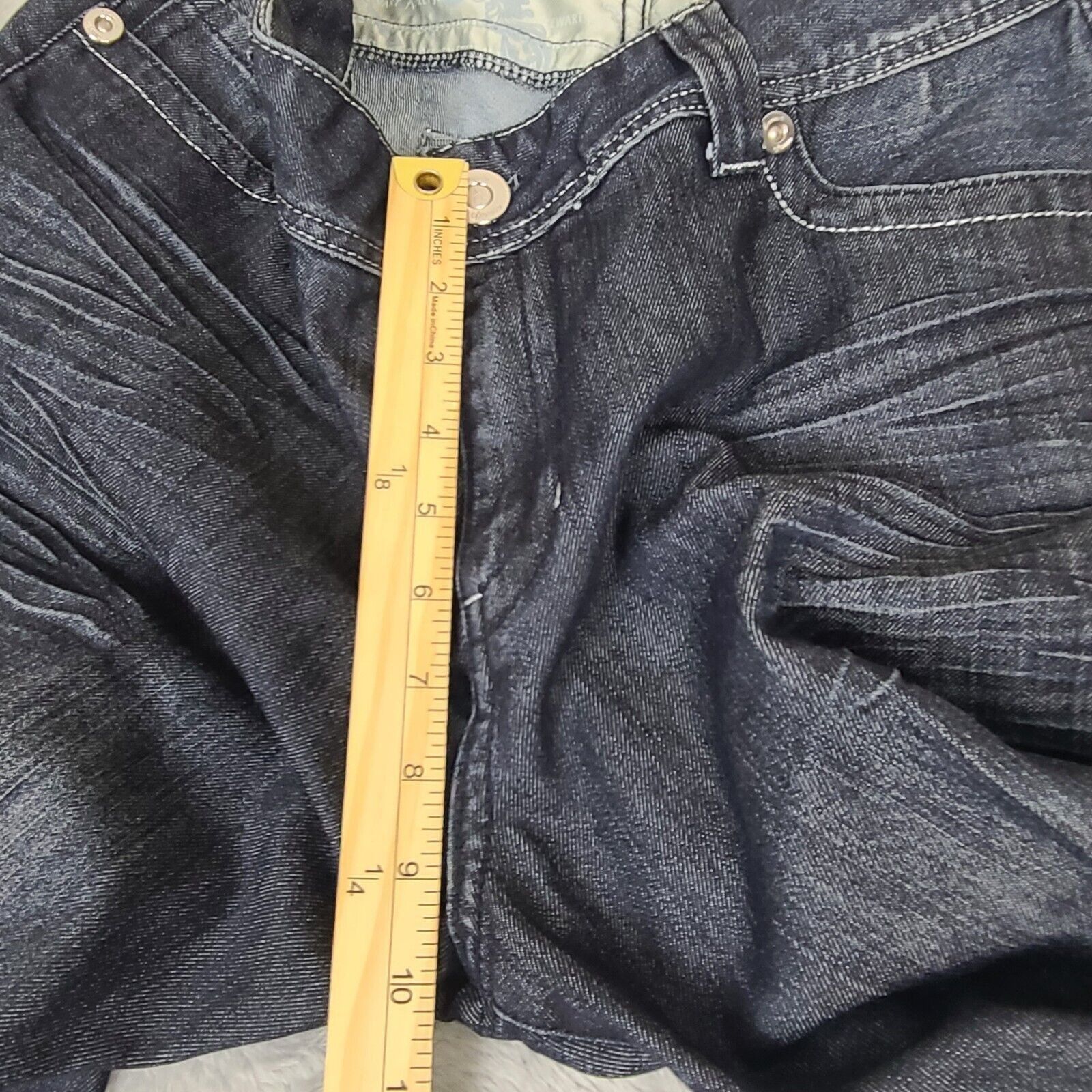 Laura Ashley Women's Ashley Stewart Denim Blue Jeans Size 14W Premium 34x Size 34" / US 12 / IT 48 - 10 Thumbnail