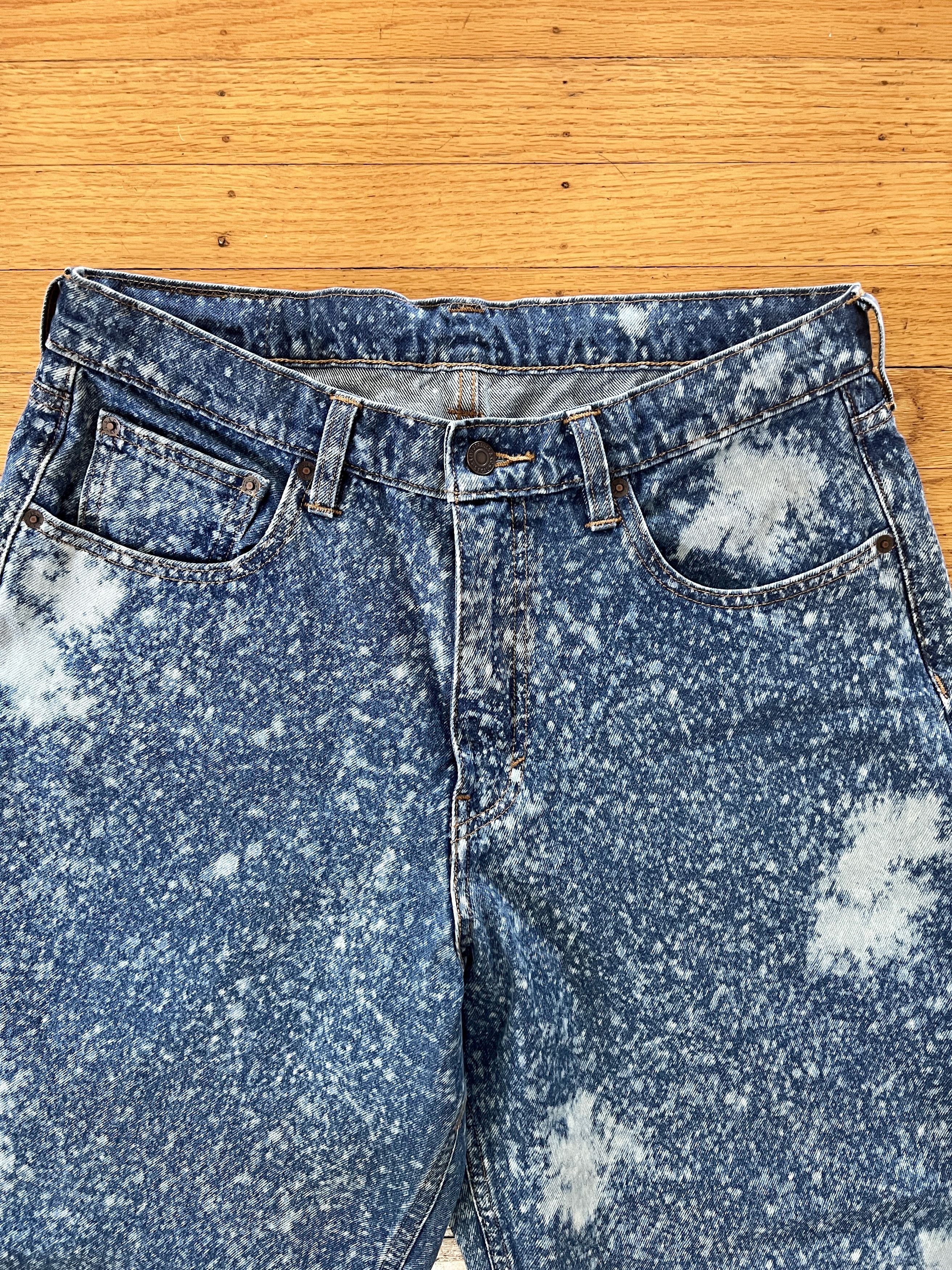 Levi's Rare Acid Wash Bleached Splashed Skate Jeans Size US 32 / EU 48 - 2 Thumbnail