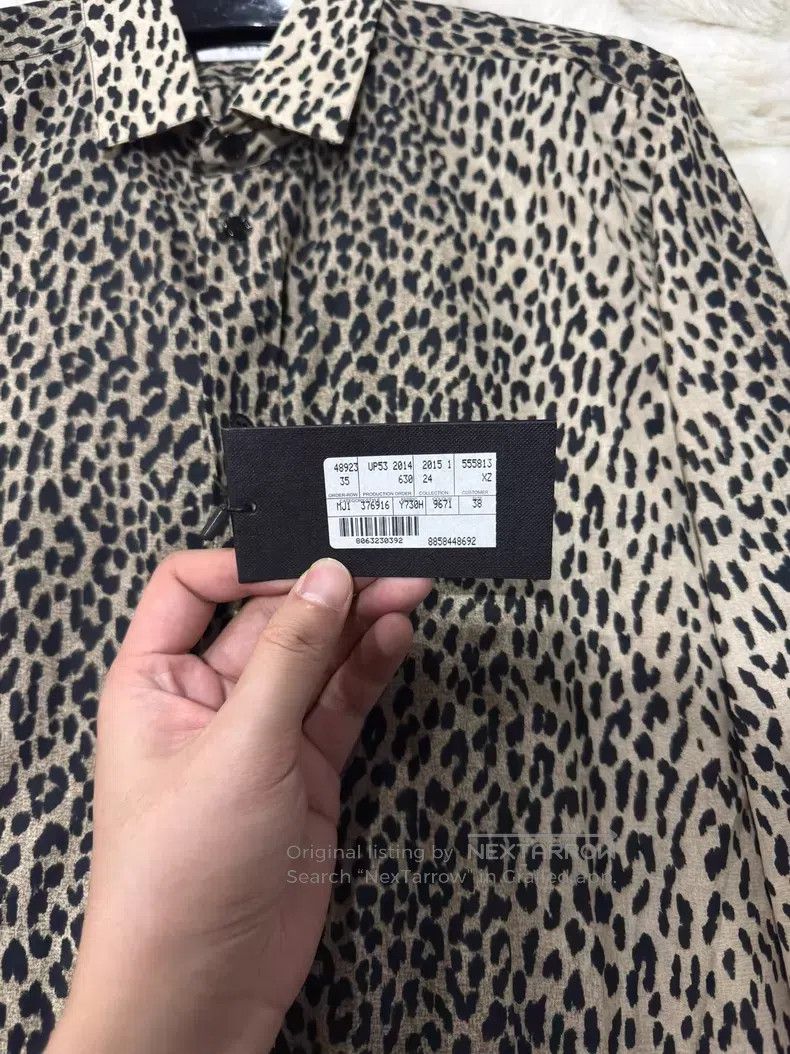 Saint Laurent Paris Saint Laurent Paris Size 38 Leopard Print Shirt i Size US S / EU 44-46 / 1 - 2 Thumbnail