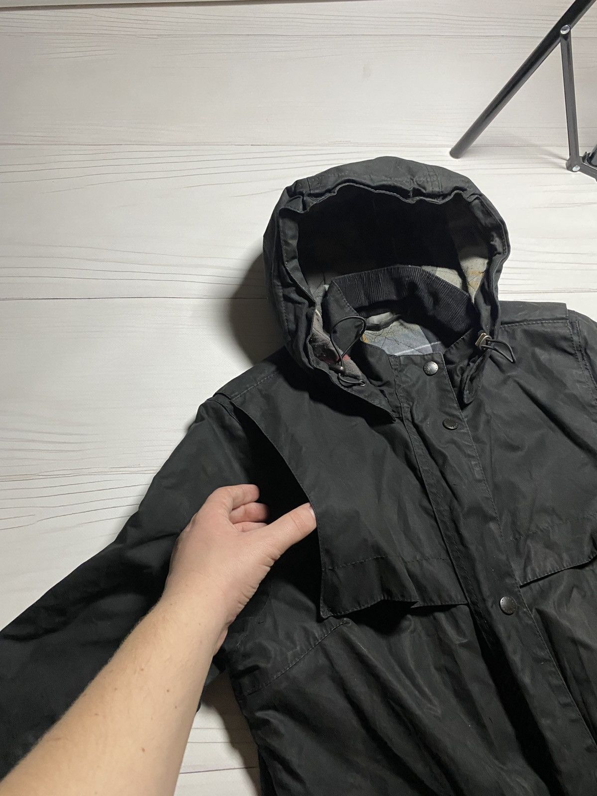 Barbour Vintage Barbour Cassley Waxed Jacket LWX1080BK71 Size XL / US 12-14 / IT 48-50 - 15 Thumbnail