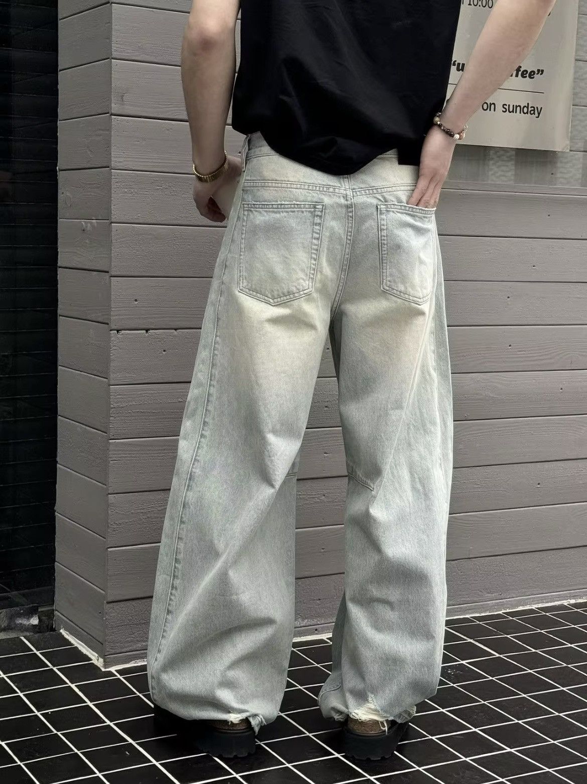 Other Grey ODM shredded denims Size US 30 / EU 46 - 2 Thumbnail