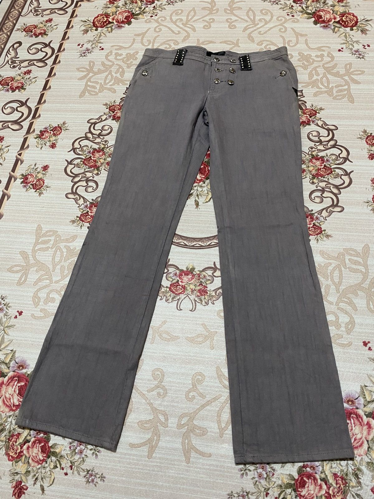 If Six Was Nine 2000s Nstly Japanese Snake Skin On Belt Denim Size US 33 - 2 Thumbnail