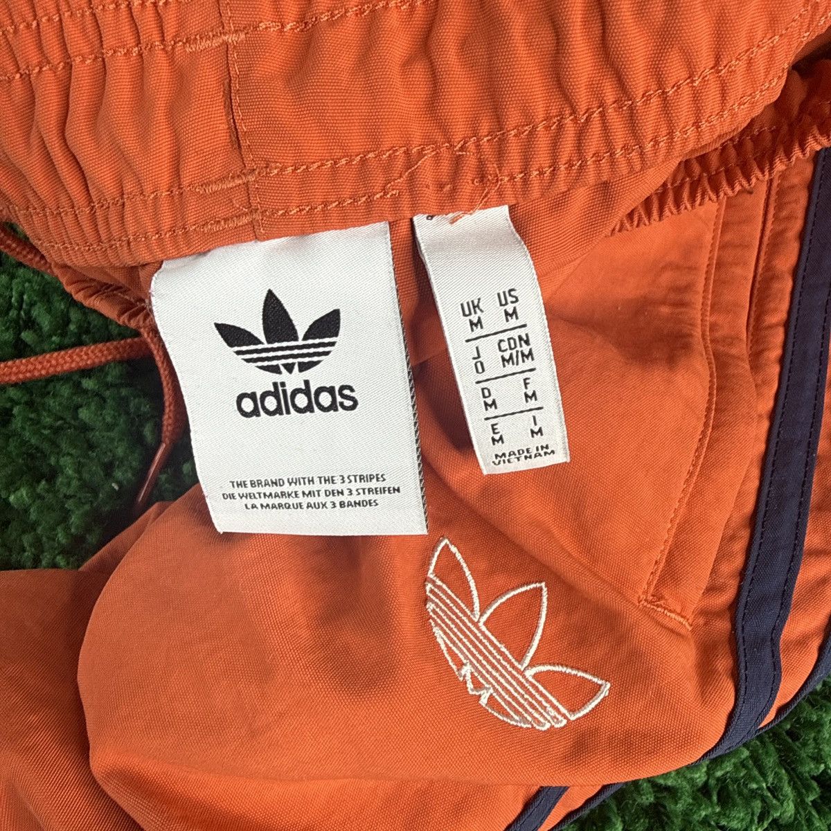 Adidas Adidas Originals Woven 3 Stripe Pants Orange & Navy Size US 34 / EU 50 - 4 Thumbnail
