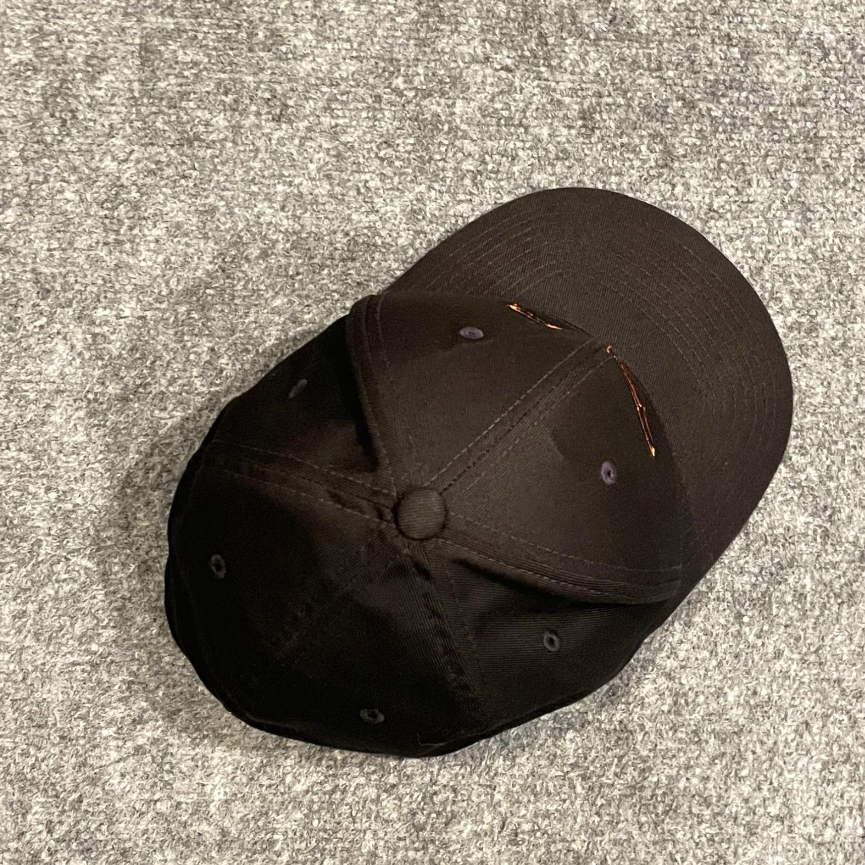 Vintage VINTAGE Flexfit Baseball Cap Mens S/M Black 311 Rock Band Hat Stretch Twill Cap Light Gray Underbrim Orange Logo Men Size ONE SIZE - 7 Thumbnail