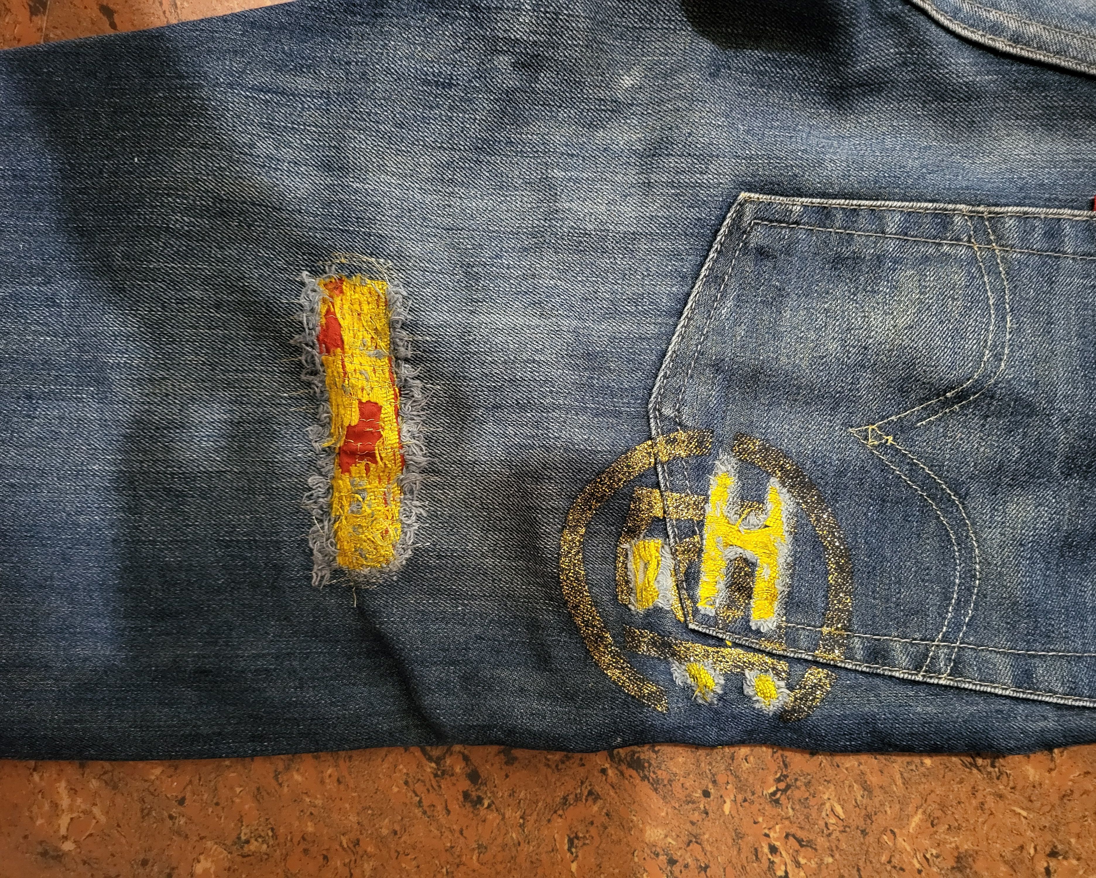CLOT × Kazuki Kuraishi × Levi's CLOT x KAZUKI x LEVIS GOLD KZKLOT 505 DENIM Size US 32 / EU 48 - 11 Thumbnail
