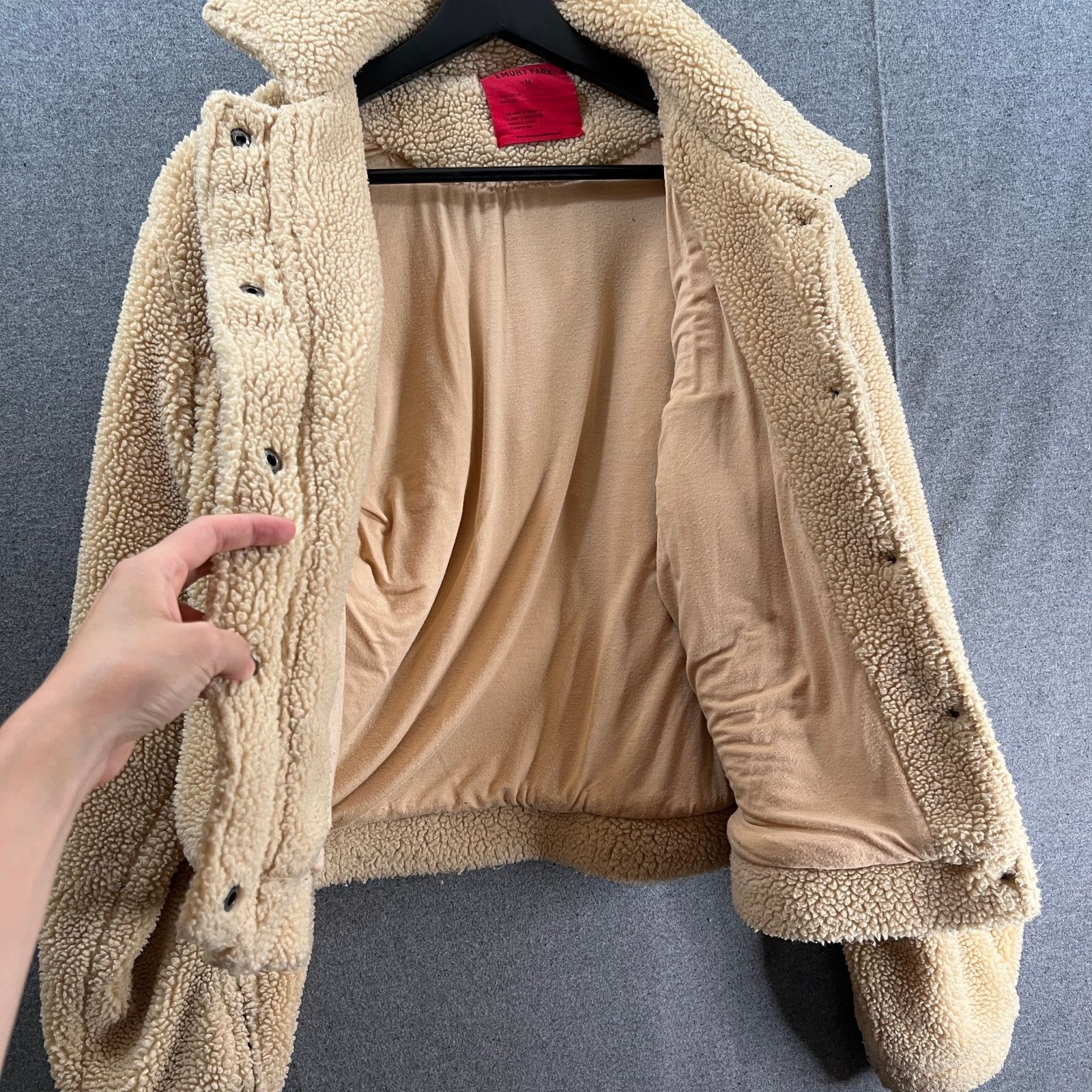 Other EMORY PARK Snap Button Teddy Jacket Women's Size M Winter Size M / US 6-8 / IT 42-44 - 3 Thumbnail