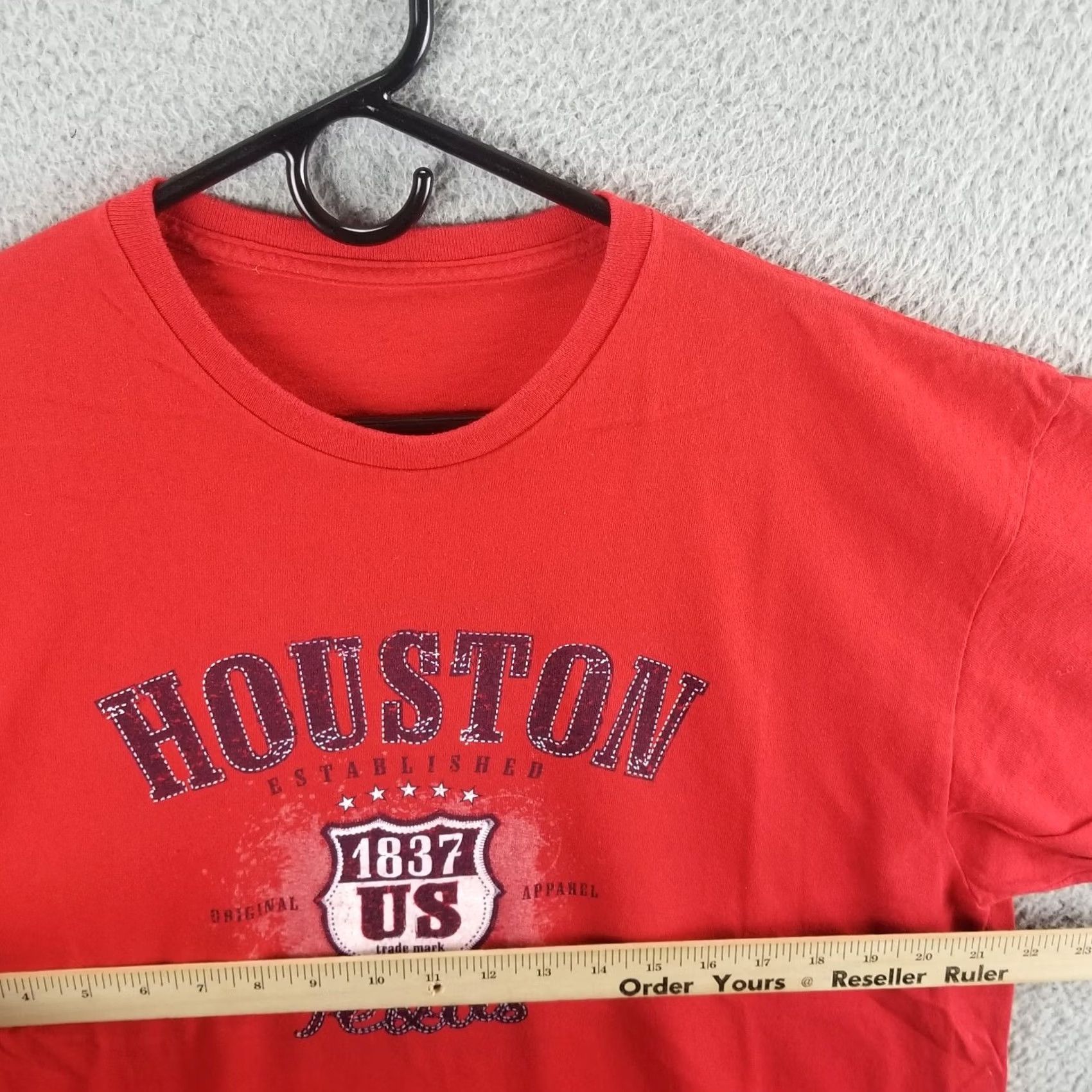 Vintage Texas Houston Shirt Adult Large Red Tee Size US L / EU 52-54 / 3 - 6 Thumbnail