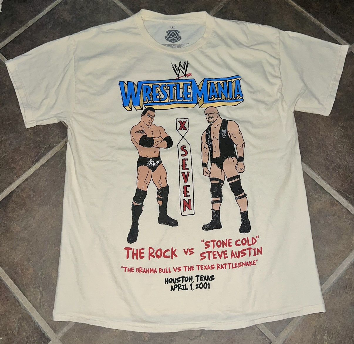 WWE WWE WRESTLEMANIA X SEVEN T-SHIRT Size US L / EU 52-54 / 3 - 9 Thumbnail