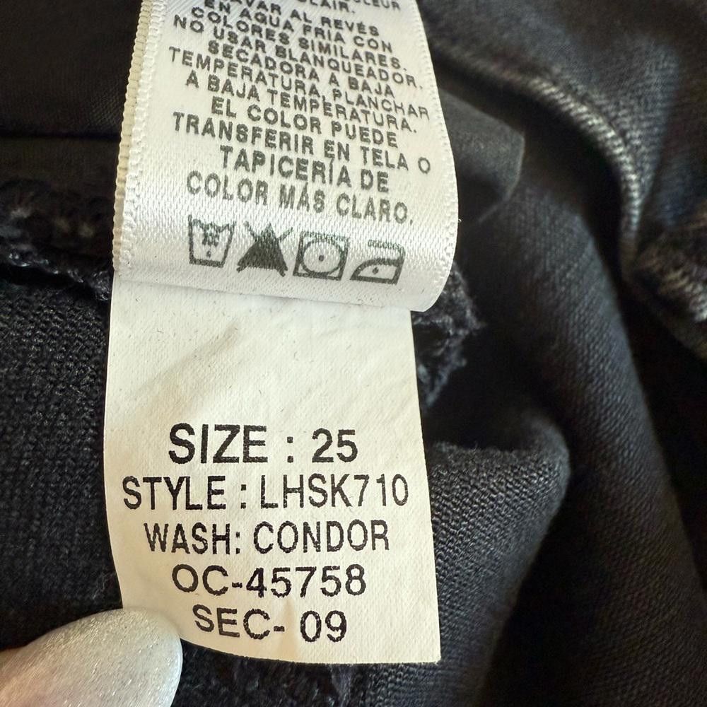 Frame FRAME Denim Le High Skinny Jeans Size 25 Condor Black Size 25" / US 0 / IT 36 - 8 Thumbnail