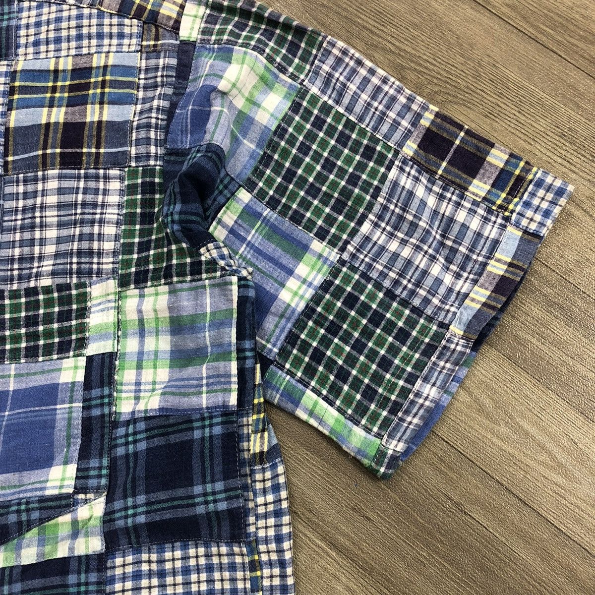 Japanese Brand Vintage Cleve USA Patchwork Shirt Y2K Ifsixwasnine Lgb Goa Size US M / EU 48-50 / 2 - 7 Thumbnail