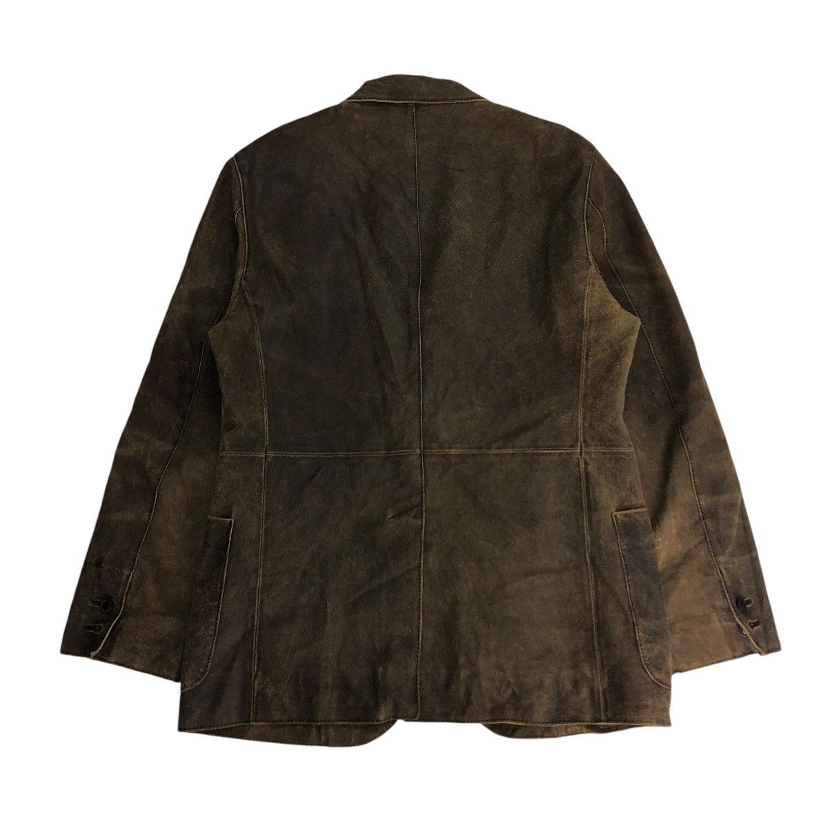 Japanese Brand 🔥VINTAGE BIKER LEATHER JACKET CHORE TORNADO MART Size US M / EU 48-50 / 2 - 2 Thumbnail