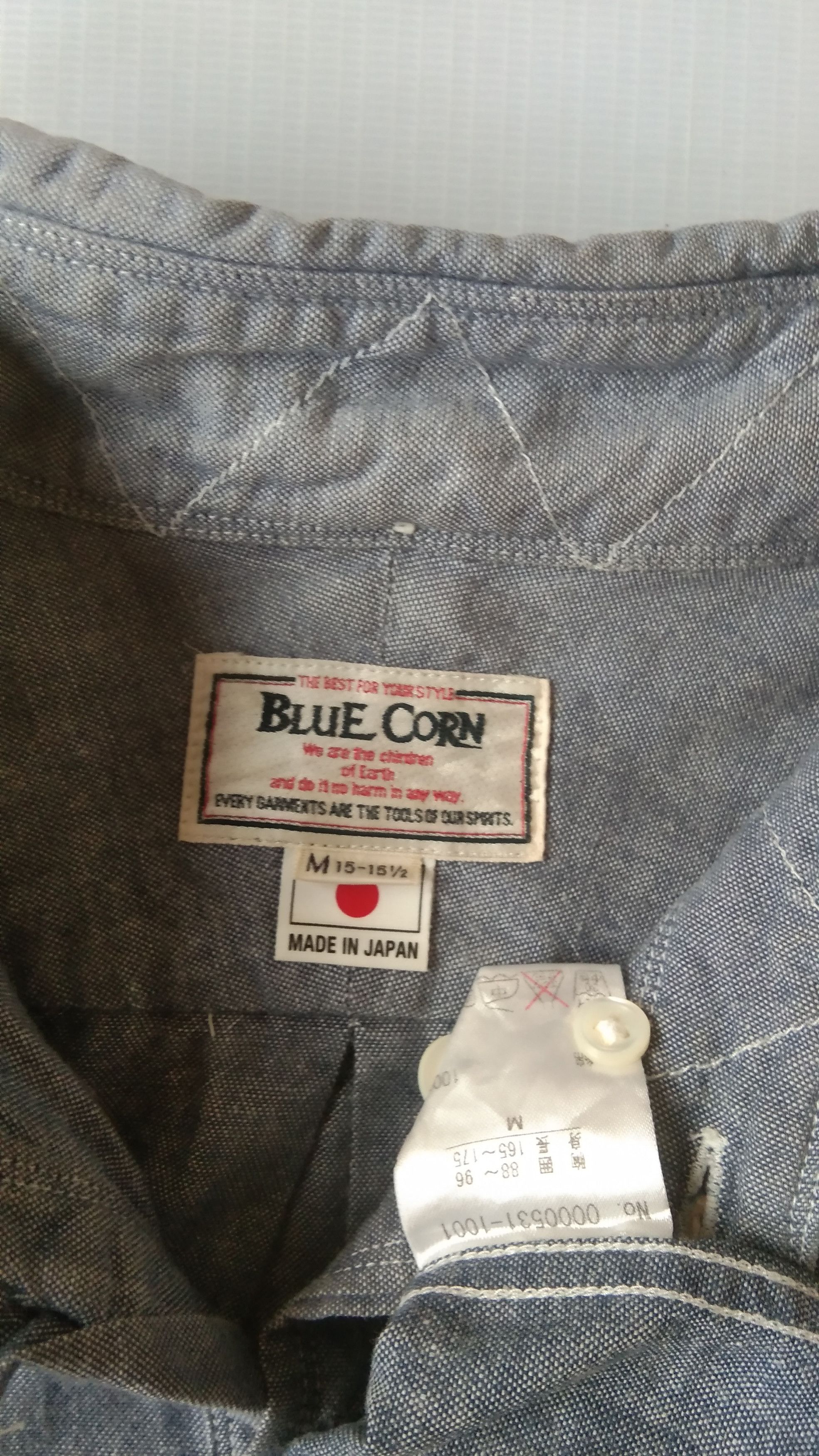 Japanese Brand Blue corn shirt Size US M / EU 48-50 / 2 - 5 Thumbnail