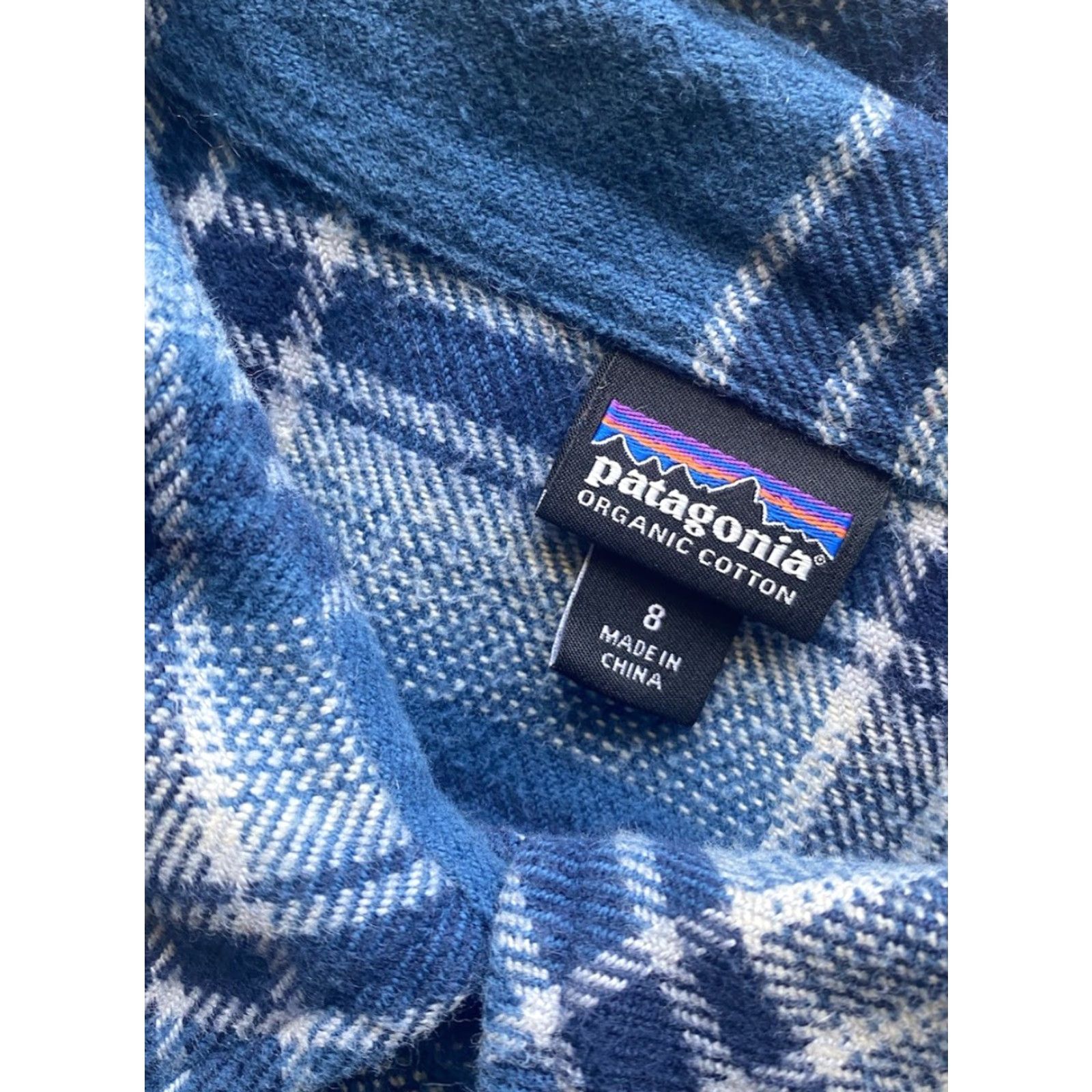 Patagonia Patagonia Flannel Shirt Women’s Size 8 Blue Plaid Organic Cotton Button-Up Long Sleeve Vintage? Size M / US 6-8 / IT 42-44 - 3 Thumbnail