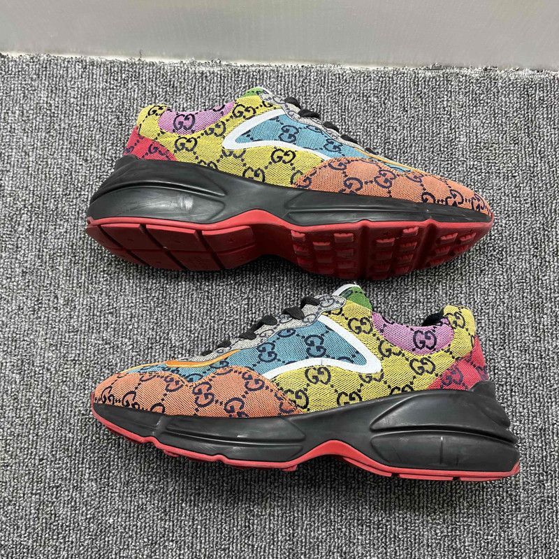 Gucci Gucci Rhyton Multicolour Canvas Low-top Sneakers - Size US 9.5 / EU 42-43 - 7 Thumbnail