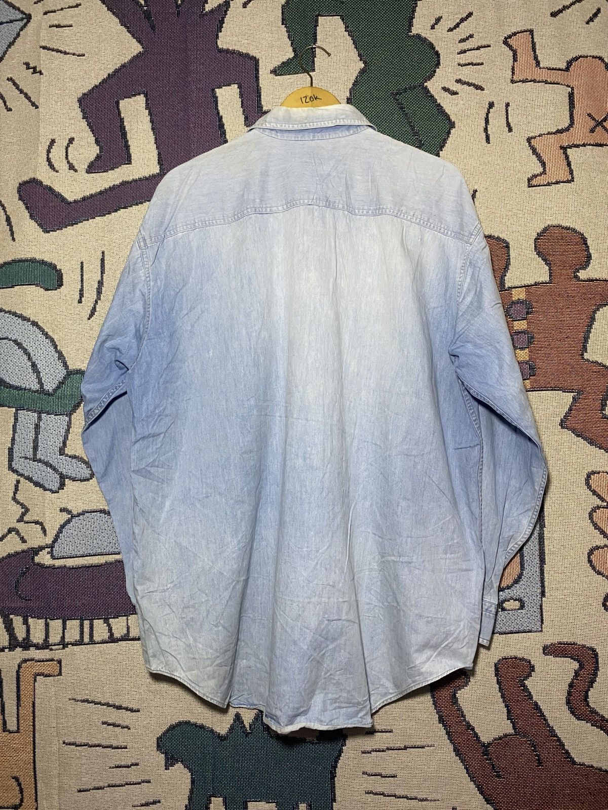 Issey Miyake Issey Miyake Design Studio Vintage 80's Sunfaded Blue Denim Size US XL / EU 56 / 4 - 7 Thumbnail