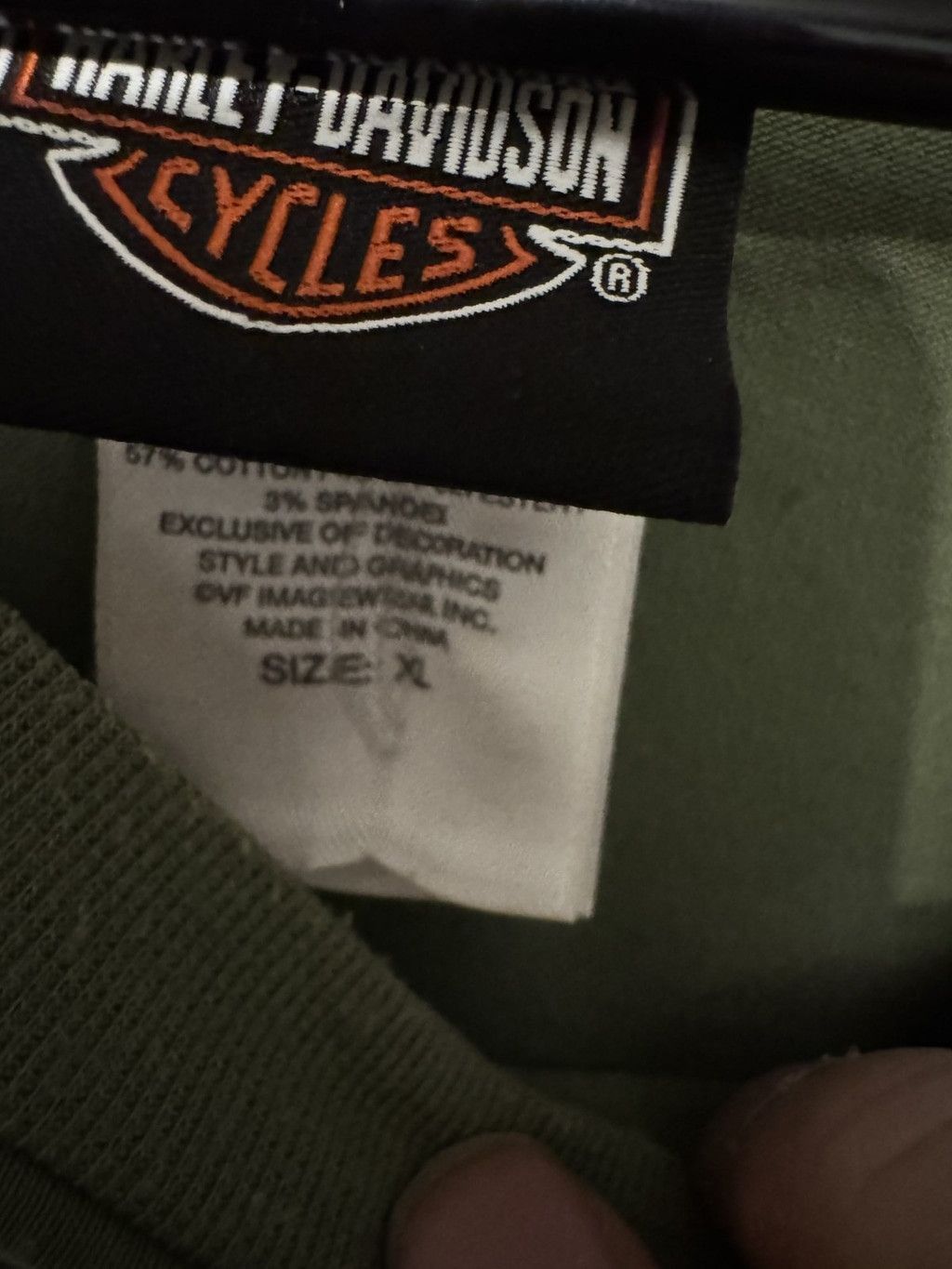 Harley Davidson Harley-Davidson TShirt Seattle Men Sz XL Green Marysville WA Size US XL / EU 56 / 4 - 5 Thumbnail