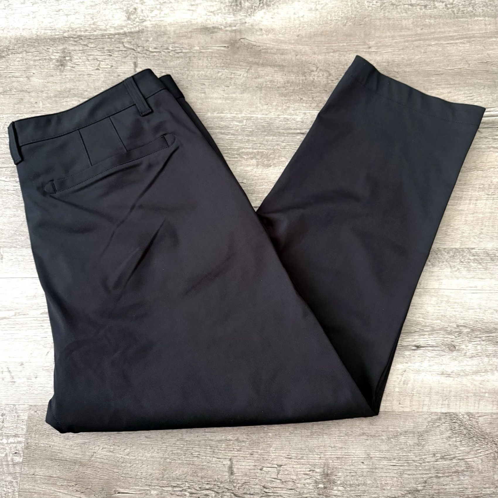 Rhone Rhone Commuter Slim Pants Mens 34x25 Black Straight Leg Performance Stretch Chino 5-Pocket Size US 34 / EU 50 - 5 Thumbnail