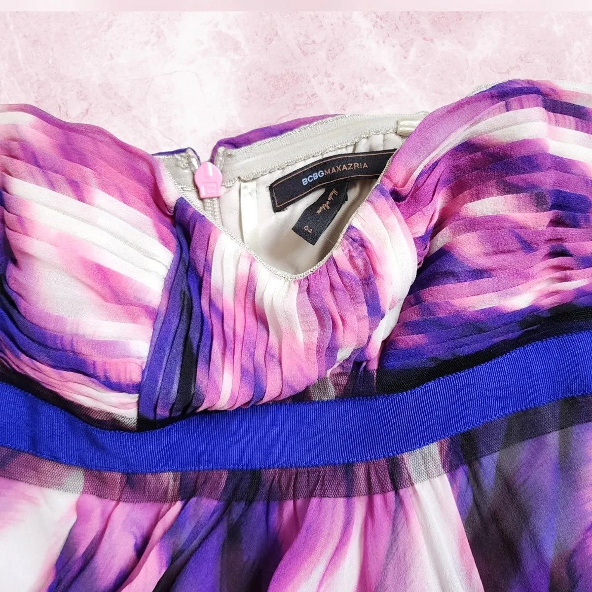 Bcbgmaxazria BCBG Silk Strapless Runway Dress -FASHIONELLA Size S / US 4 / IT 40 - 7 Thumbnail