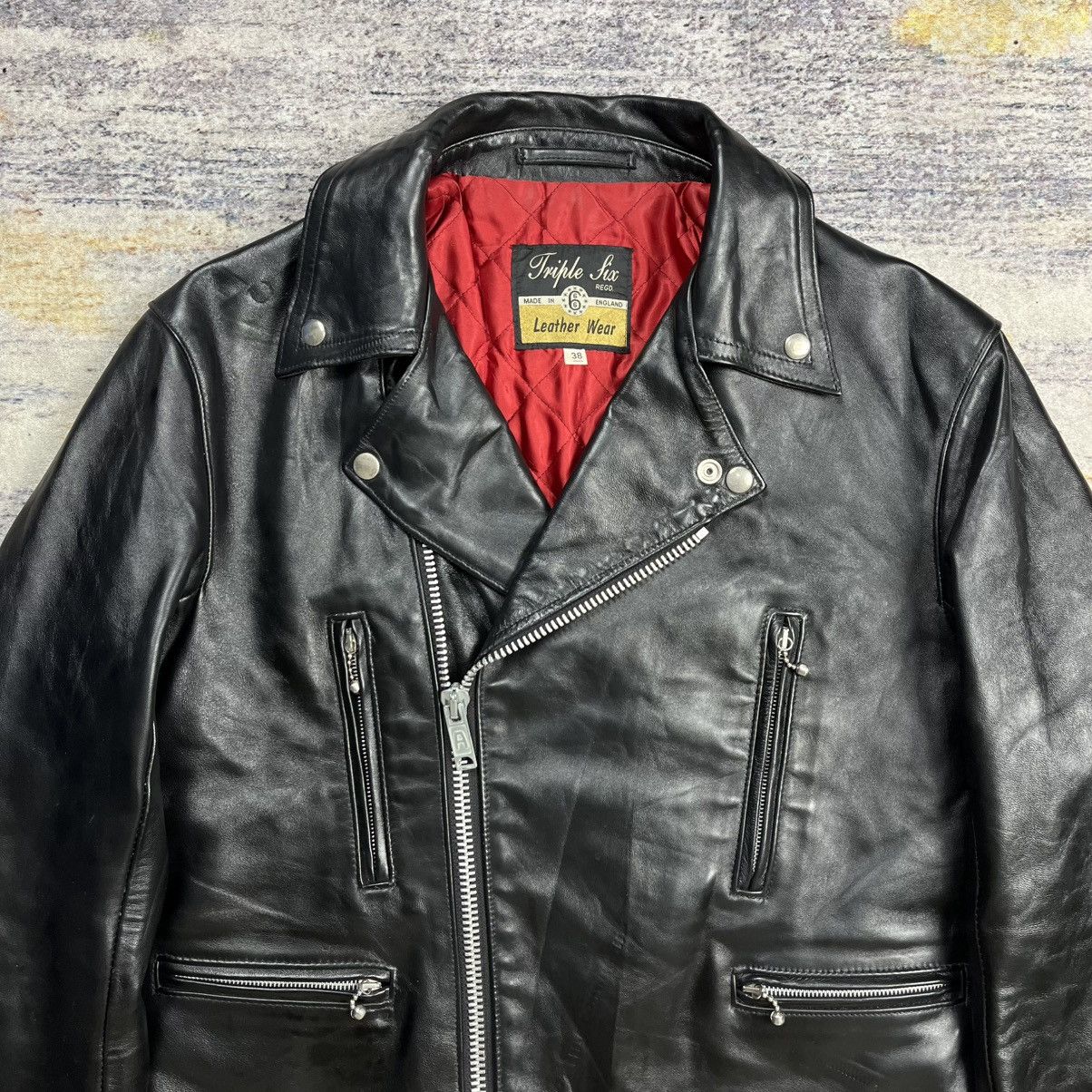 Isamu Katayama Backlash × Japanese Brand × Schott Archive Triple Six 666 double riders leather jacket Size US M / EU 48-50 / 2 - 4 Thumbnail