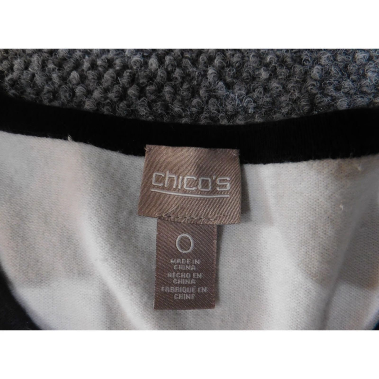 Vintage Chicos White Knit Pullover Womens V-Neck Cotton Stretch 3/4 Sleeve Lightweight Pullover Sweatery Shirt? Size XS / US 0-2 / IT 36-38 - 5 Thumbnail