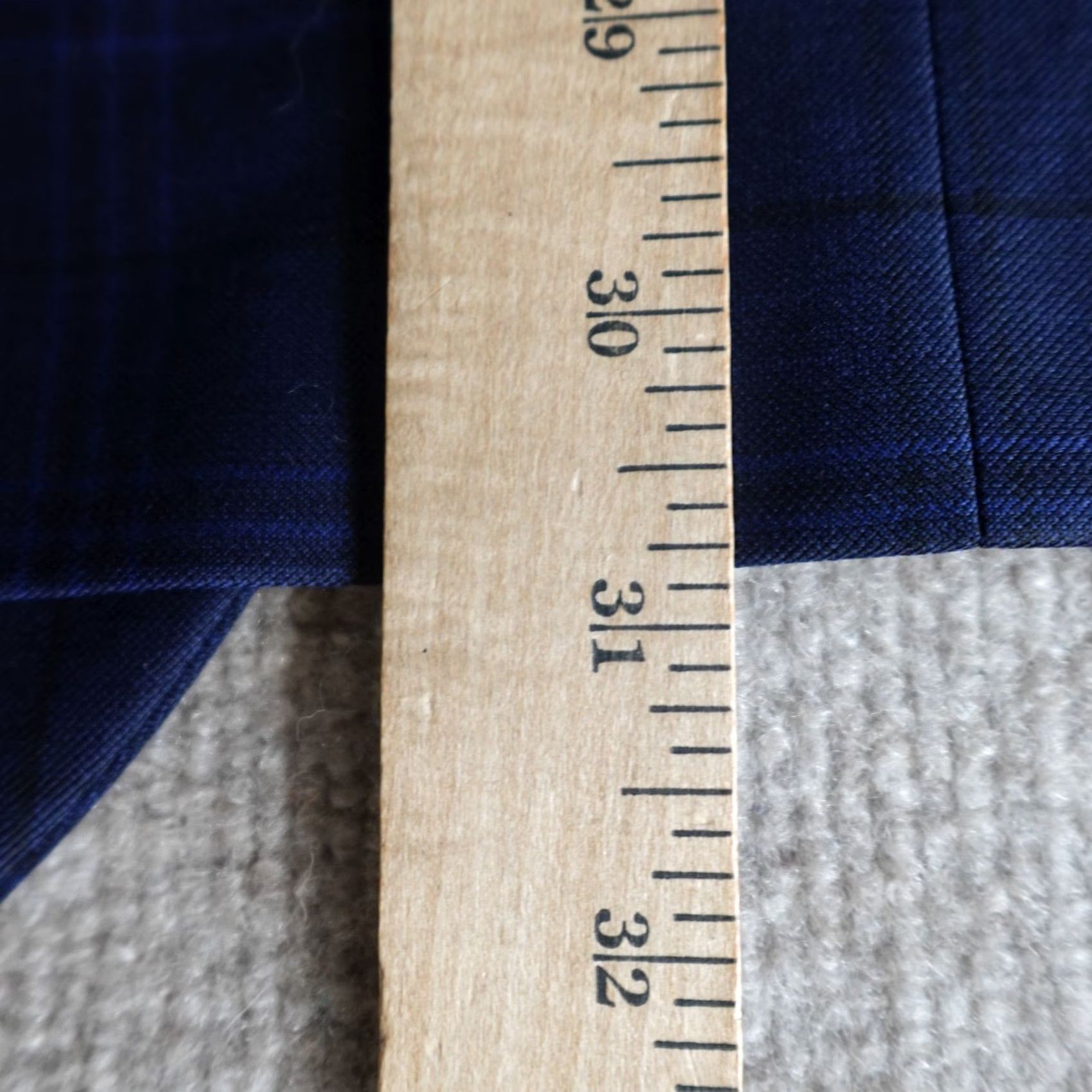 Peter Millar Peter Millar Blazer 48R Blue Plaid Wool Canada Regular Notch Front Two-Button Single-Breasted Mens Vintage: No Size 48R - 6 Thumbnail