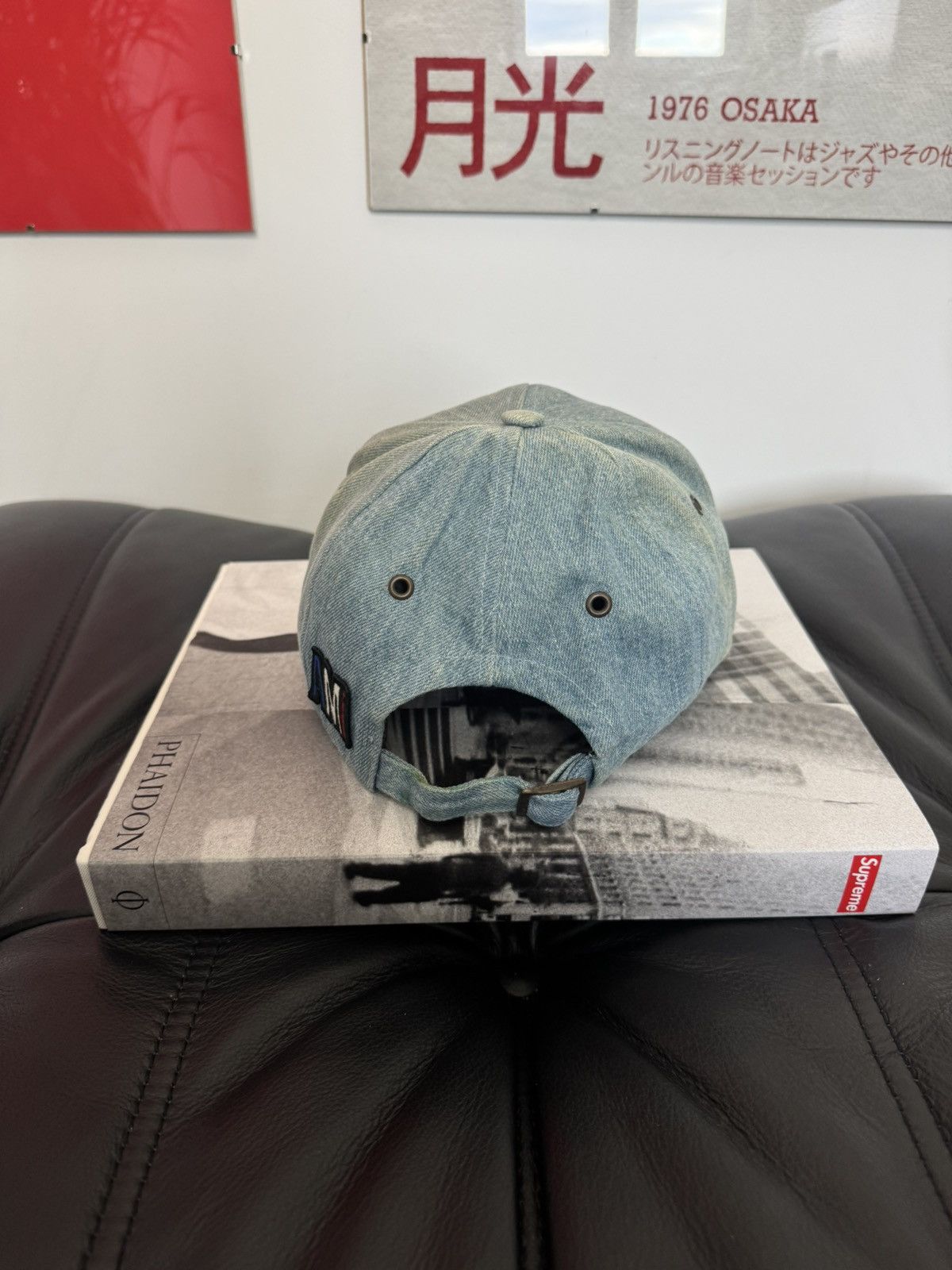 AMI AMI Paris Hat One Size Washed Blue Denim Jeans Hat Cap Rare Size ONE SIZE - 5 Thumbnail