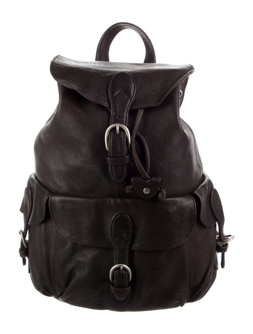 If Six Was Nine Genuine vintage brown LONDON FOG leather backpack Size 30 - 1 Thumbnail