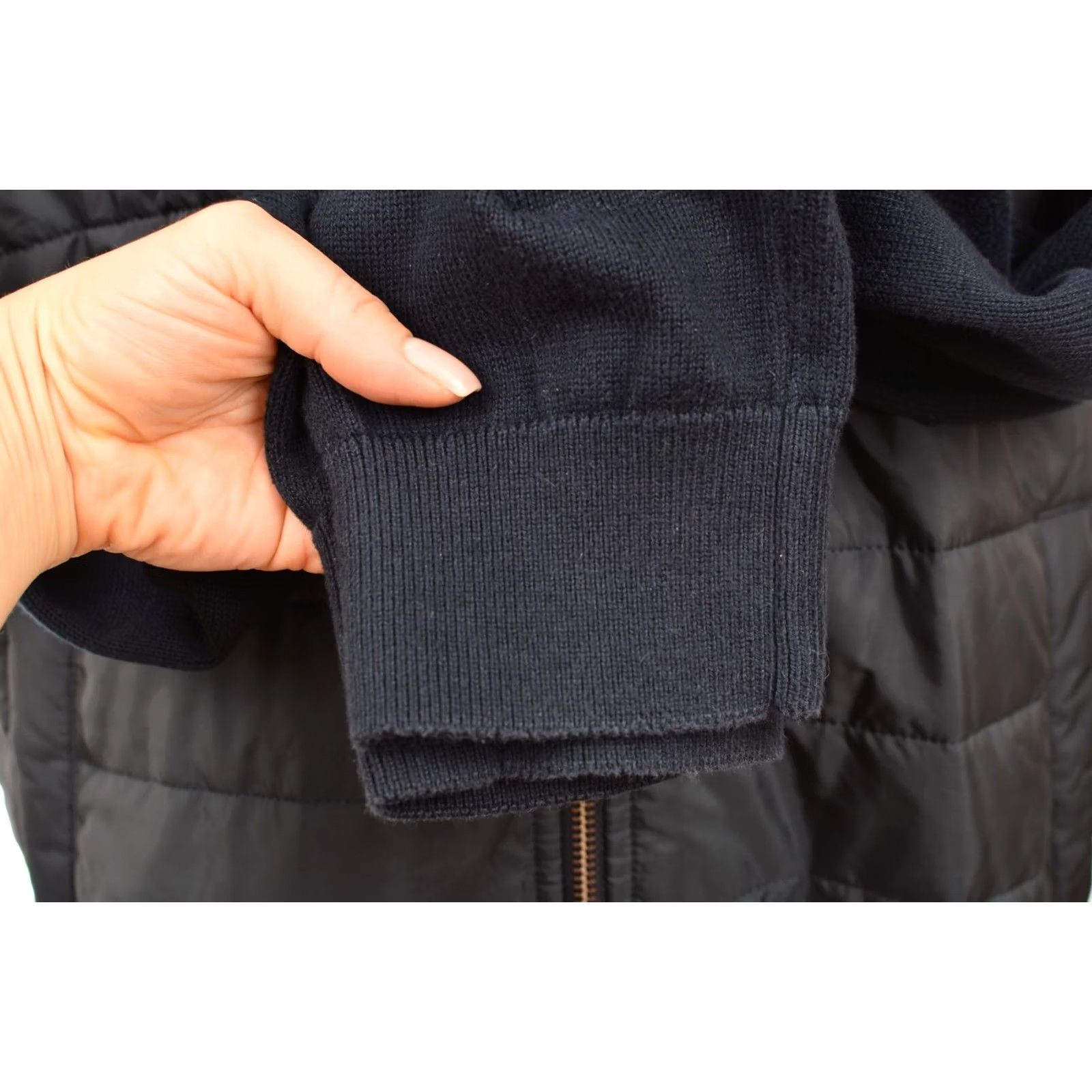 Barbour Barbour Jacket XL Navy Puffer Barbour Carn Baffle Zip Thru Sweater Jacket Mens XL Blue MKN1104NY91 Size US XL / EU 56 / 4 - 3 Thumbnail